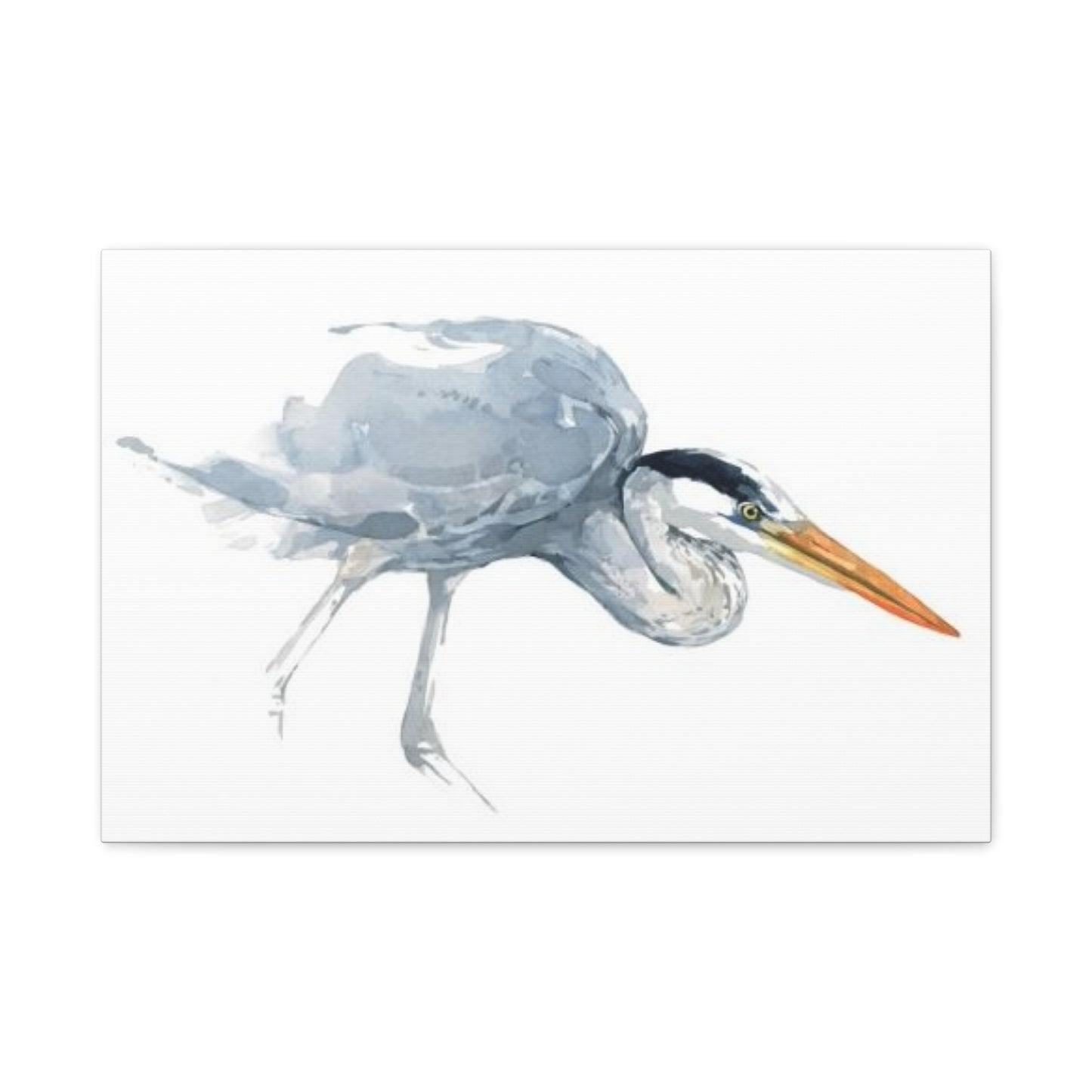 White Heron Painting Wall Art & Canvas Prints