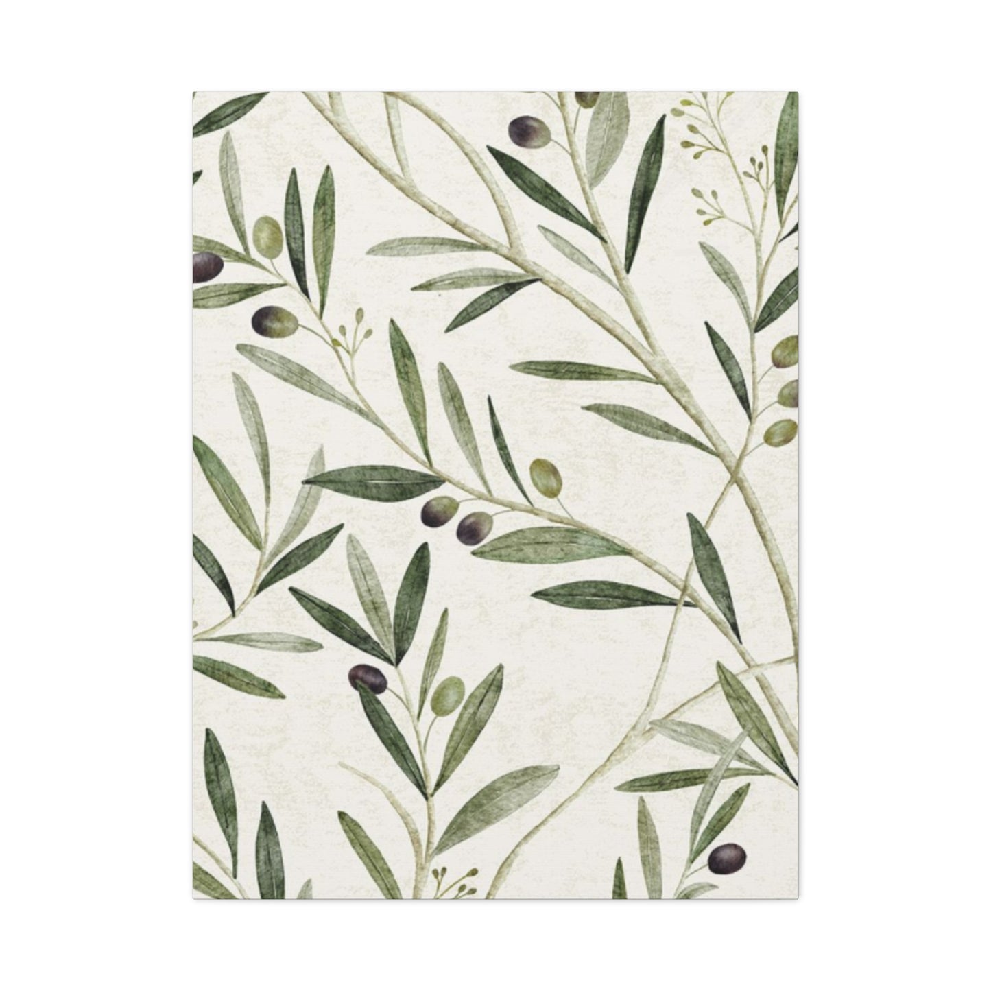 Olive Green Plant Leaves Wall Art & Canvas Prints