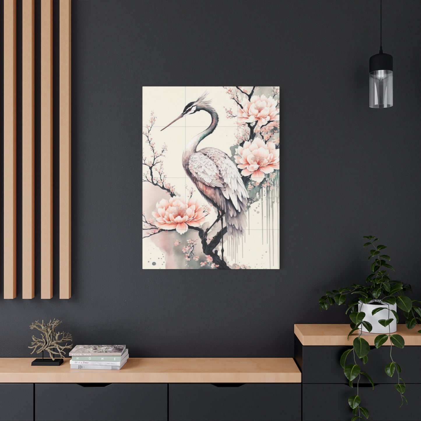 Pink Heron Wall Art & Canvas Prints