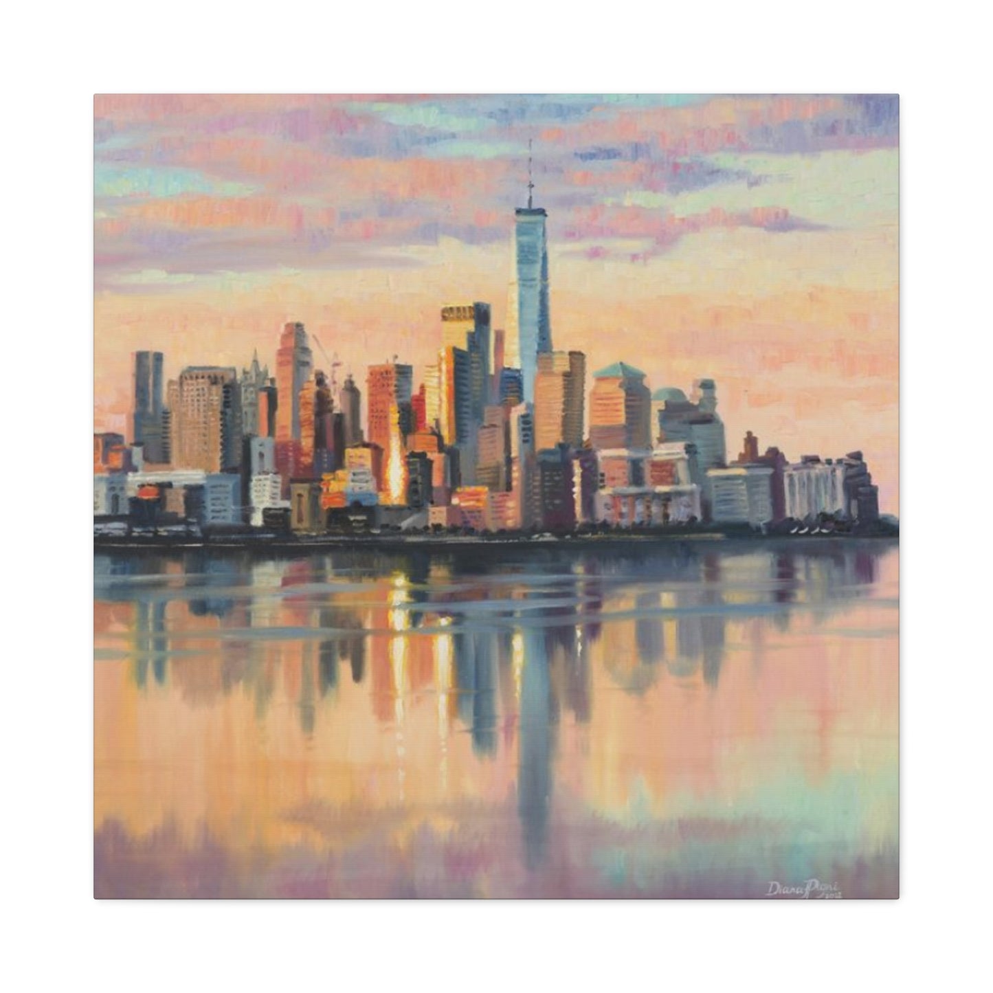 Skyline View From Sea NYC Skylines Wall Art & Canvas Prints