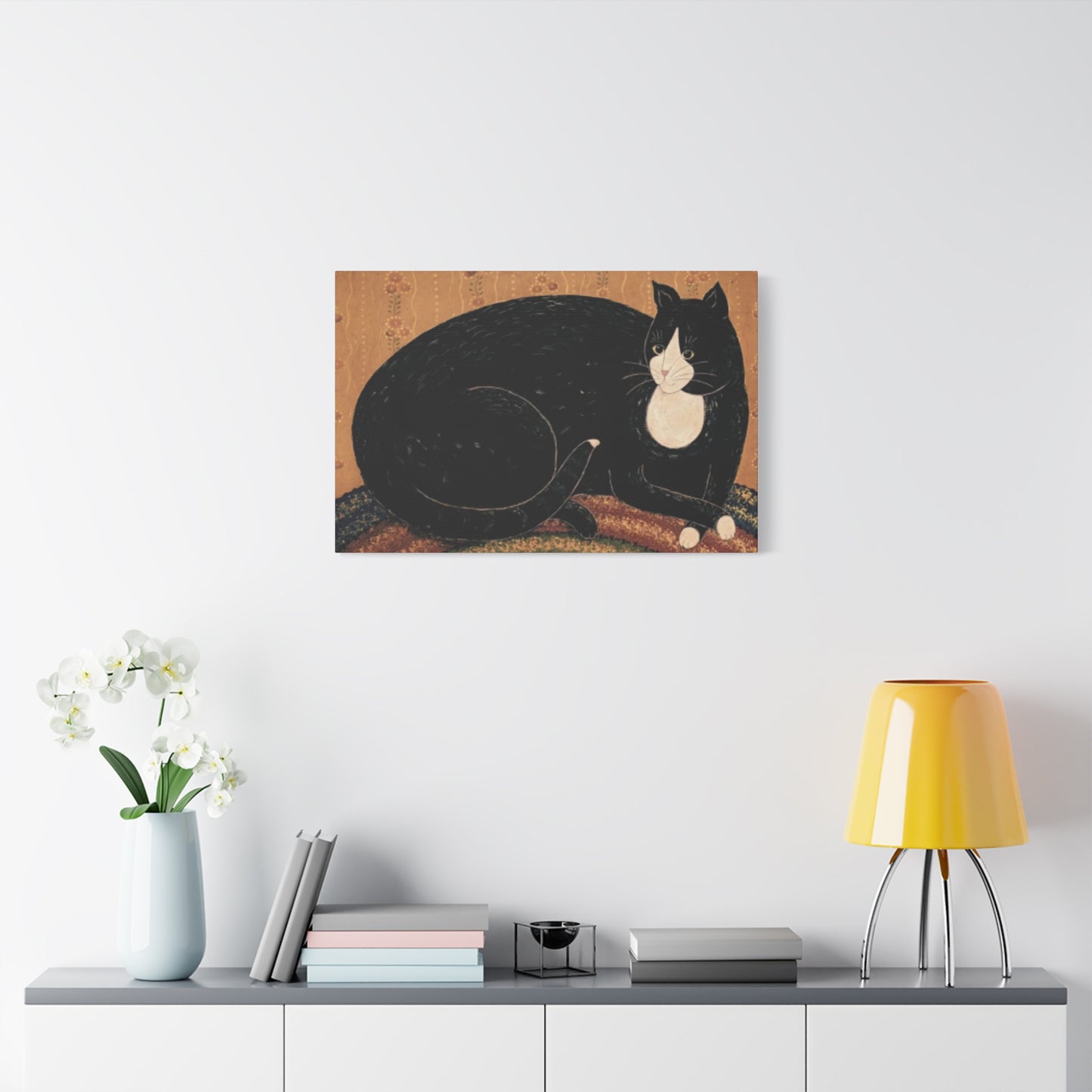 Black Fat Cat Kimble Warren Wall Art & Canvas Prints