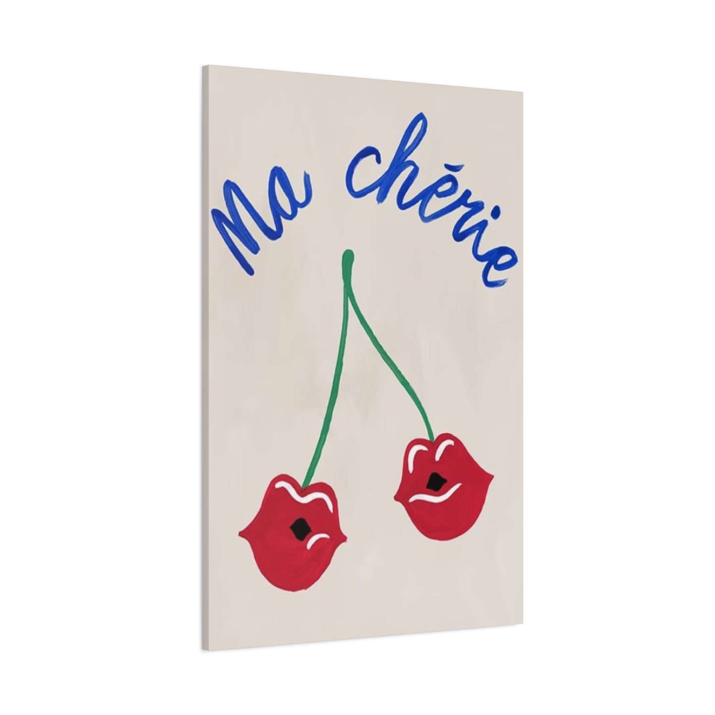 Lips Shaped Cherry Wall Art & Canvas Prints