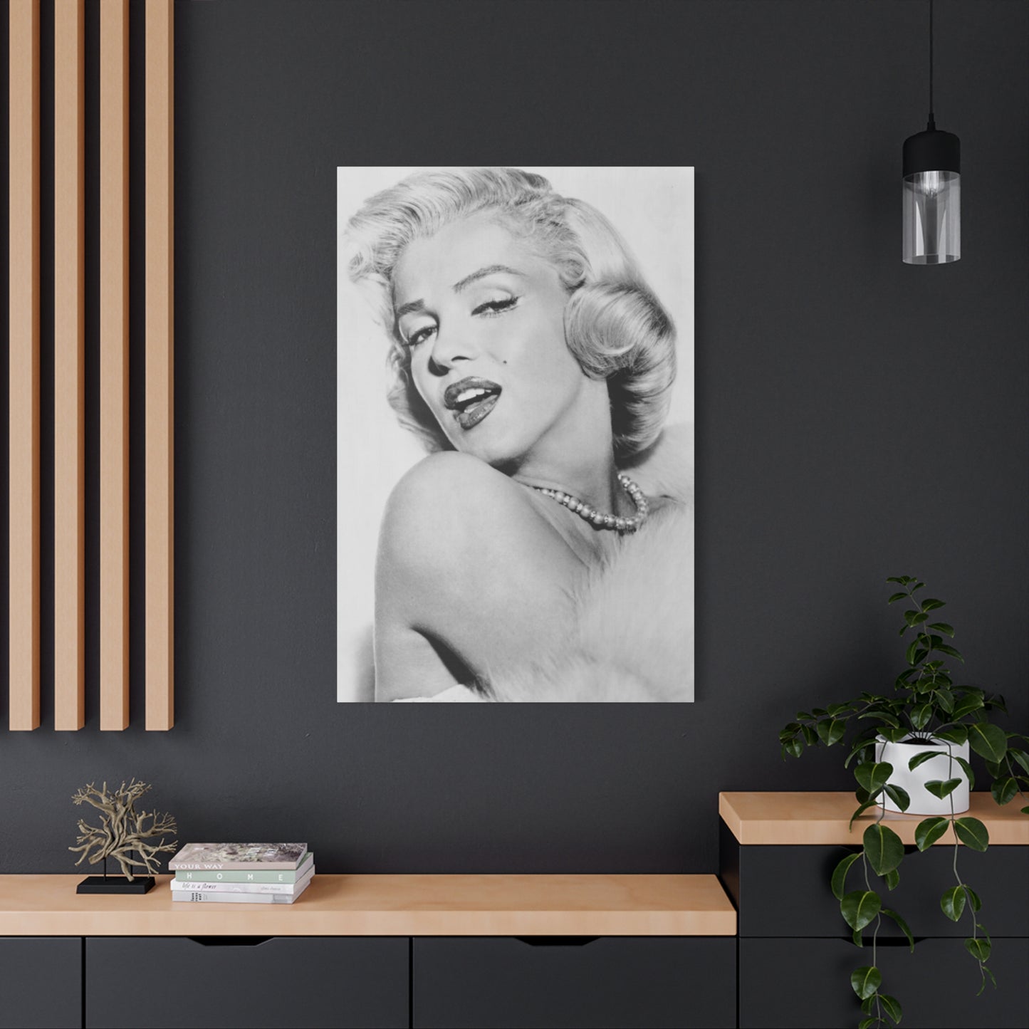 Monochrome Beautiful Marilyn Monroe Wall Art & Canvas Prints