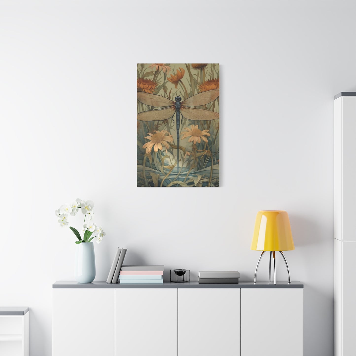 Brown Wing Dragonfly Wall Art & Canvas Prints