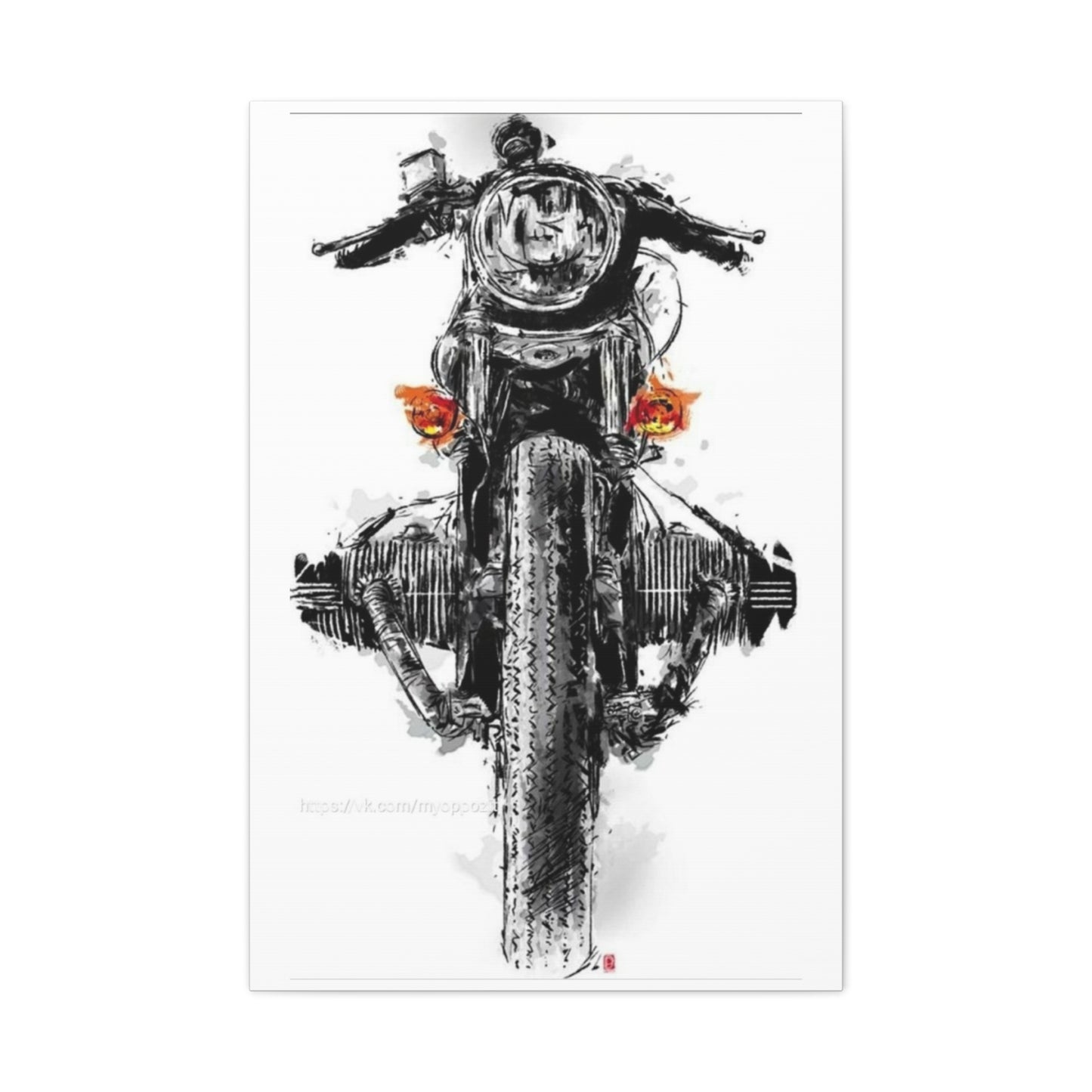 Boxer Engine Bike Poster Motorcycle Wall Art & Canvas Prints