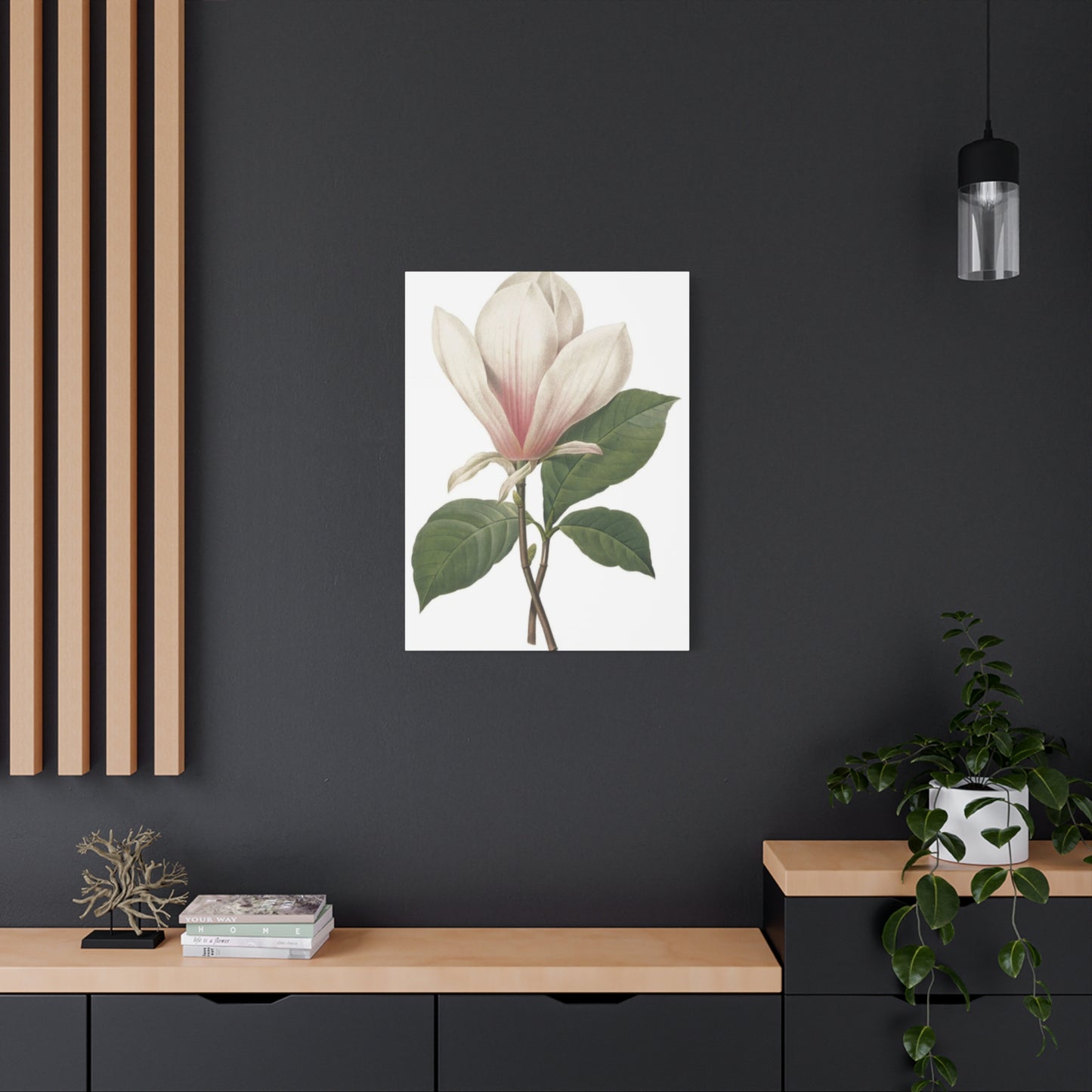 Beautiful Pink Magnolia Flower Photo Wall Art & Canvas Prints