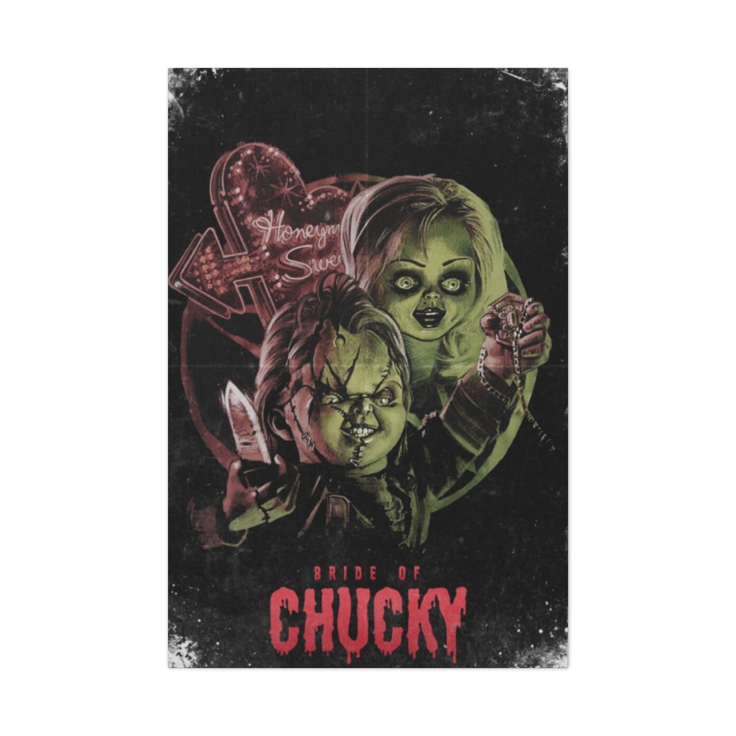 Bride of Chucky Horror Movie Poster Wall Art & Canvas Prints