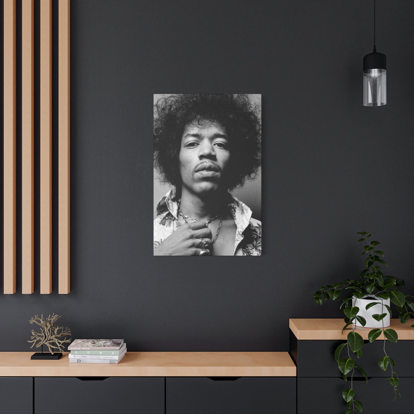 Monochrome Jimi Hendrix Photography Wall Art & Canvas Prints