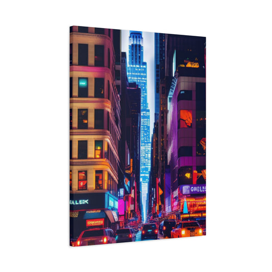 Night Life Of NYC Streets NYC Skyline Wall Art & Canvas Prints