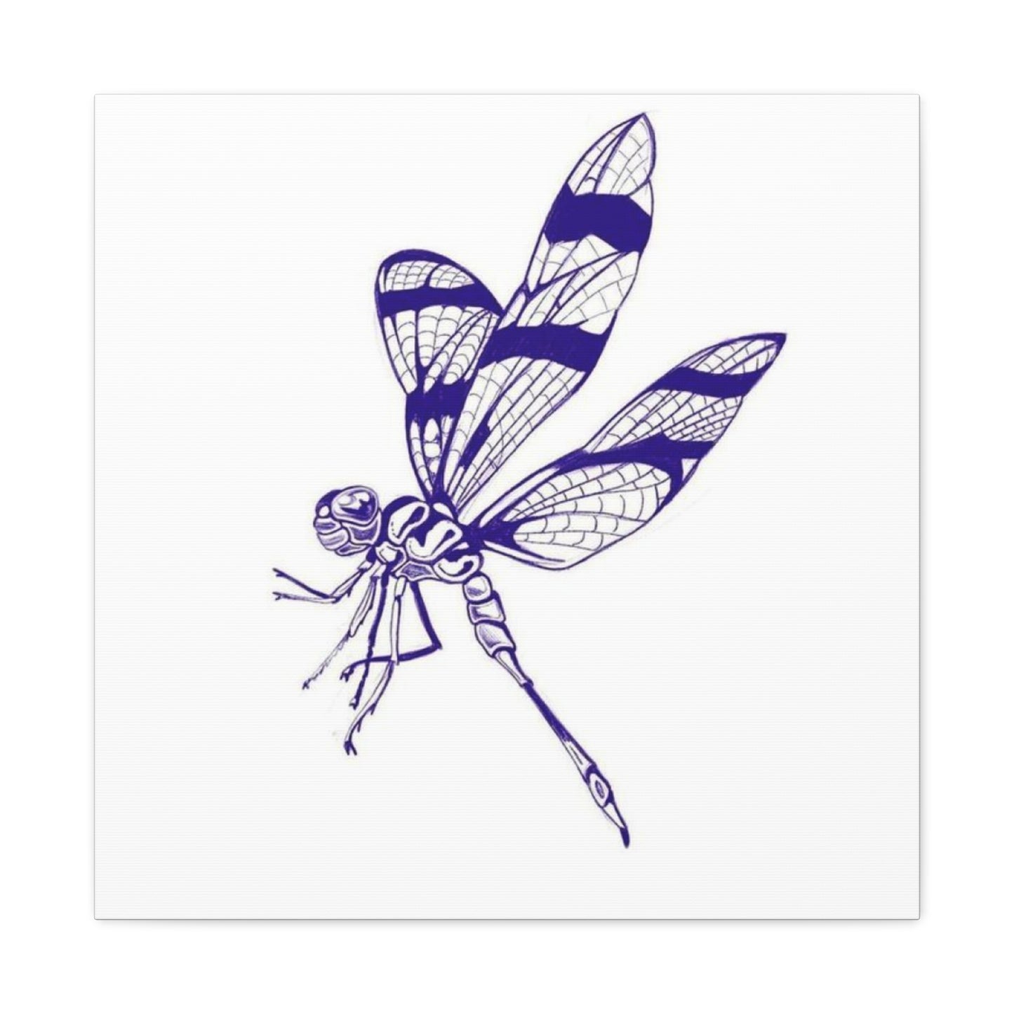 Blue Design Dragonfly Wall Art & Canvas Prints