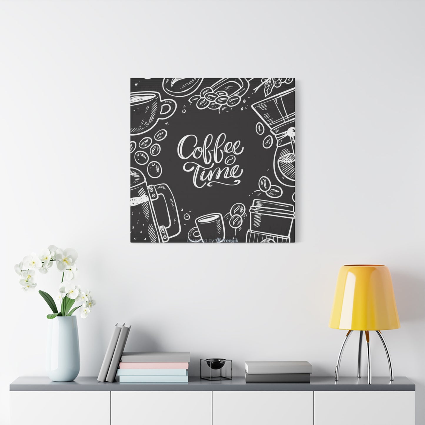 Coffee Time Chalkboard Wall Art & Canvas Prints