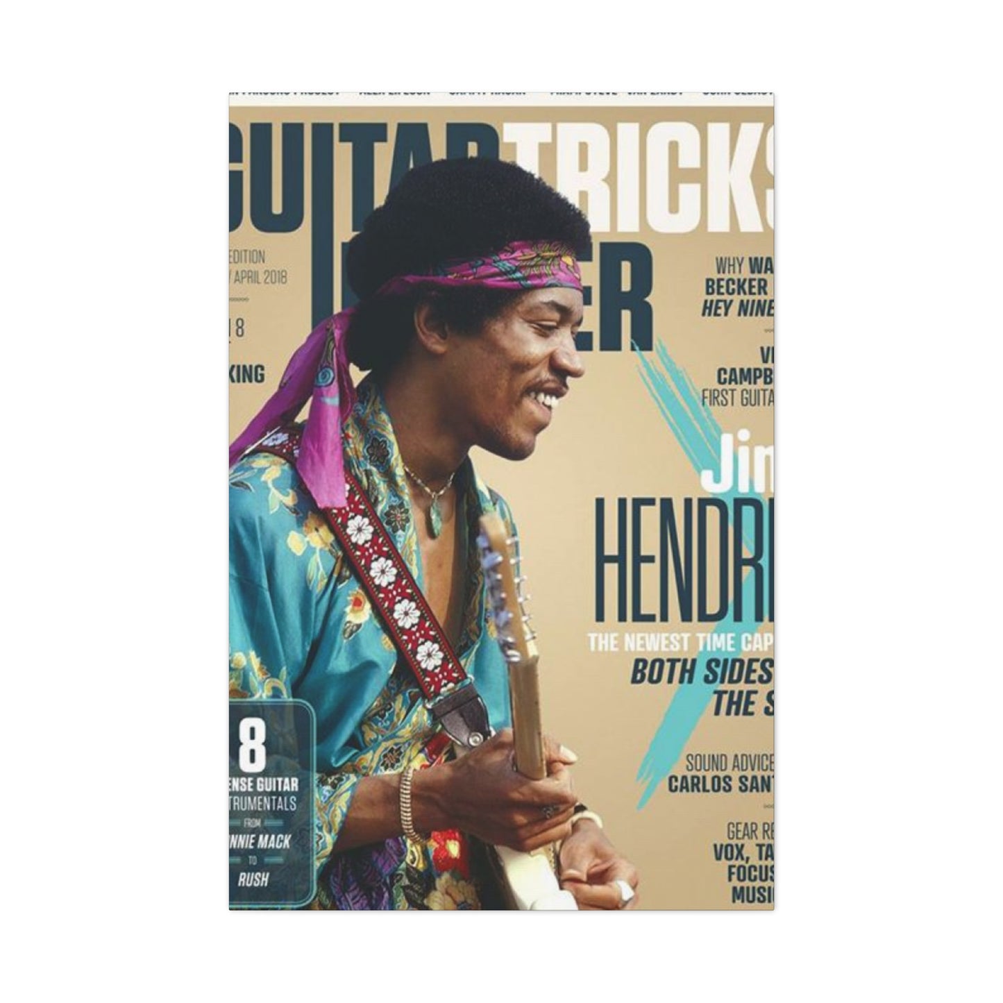 Jimi Hendrix New Poster Wall Art & Canvas Prints