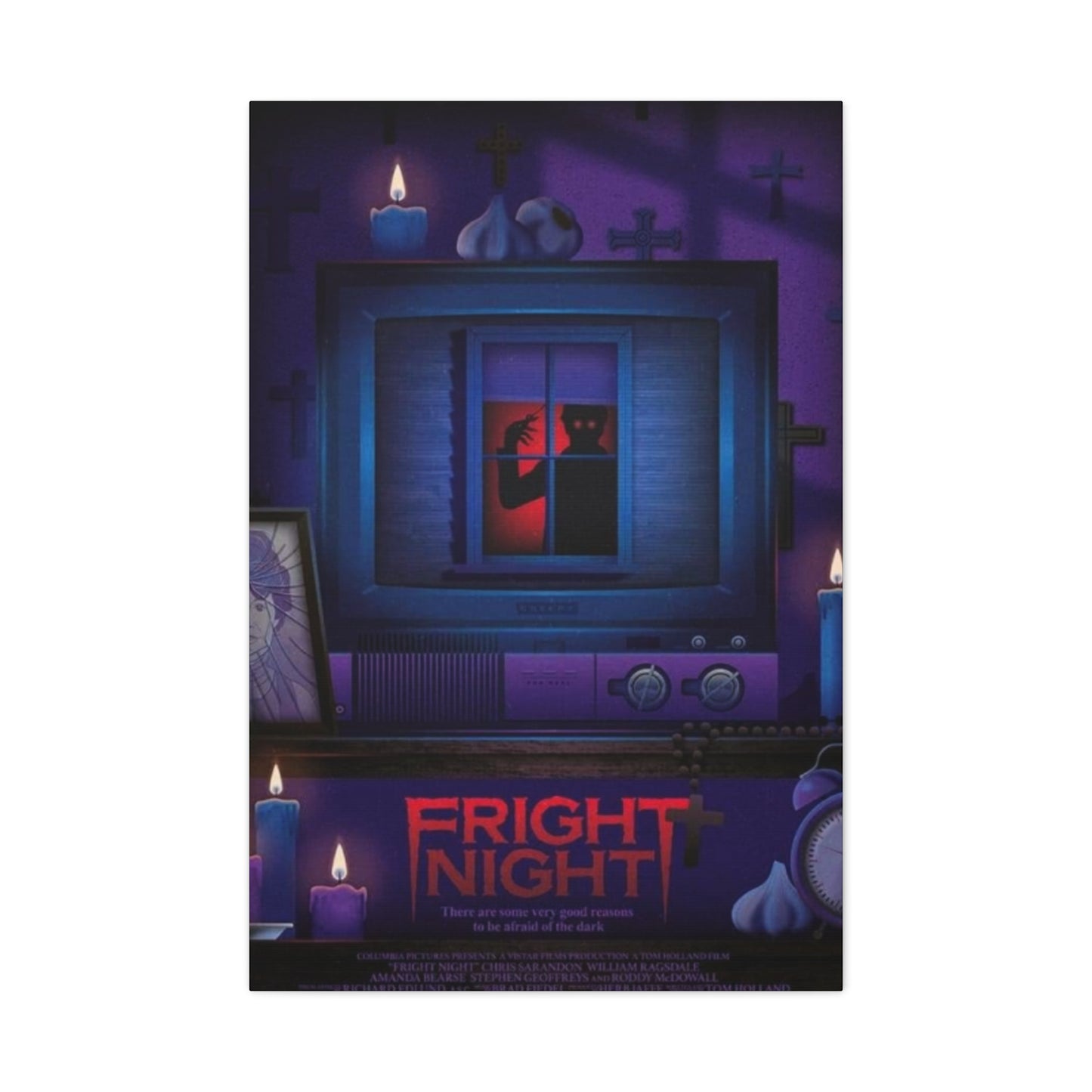 Fright Night Horror Movie Poster Wall Art & Canvas Prints