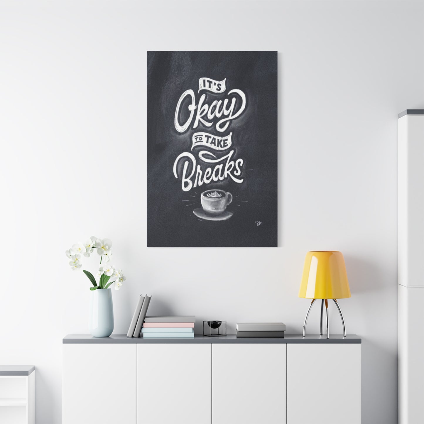 Coffee Chalkboard Wall Art & Canvas Prints