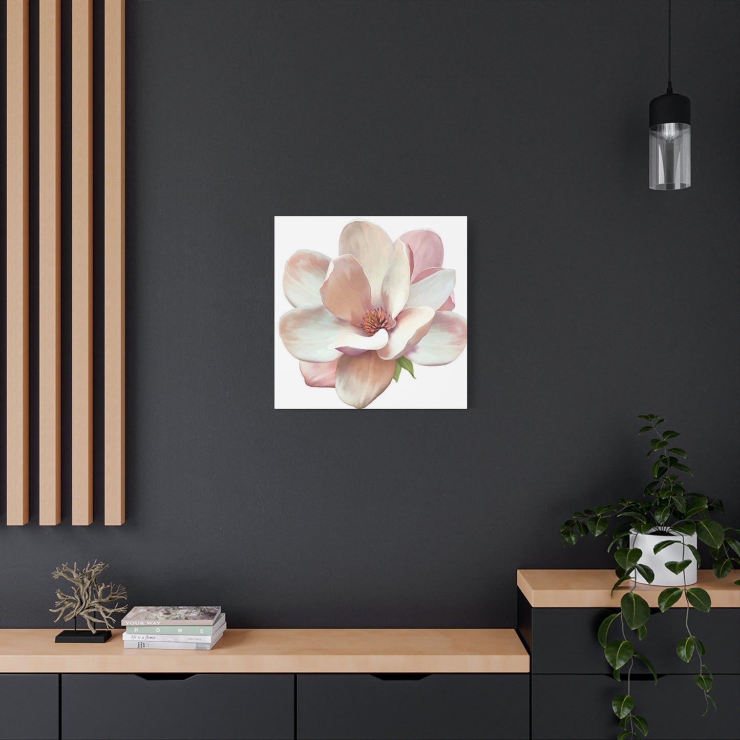 Pink Magnolia Flower Wall Art & Canvas Prints