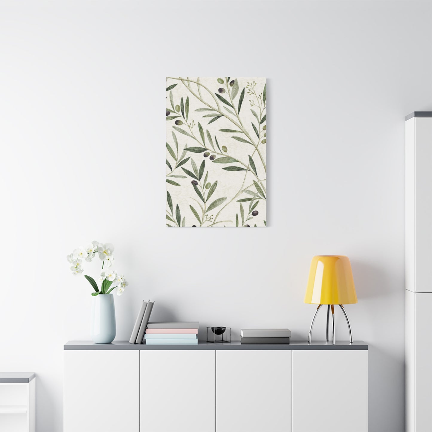 Olive Green Plant Leaves Wall Art & Canvas Prints