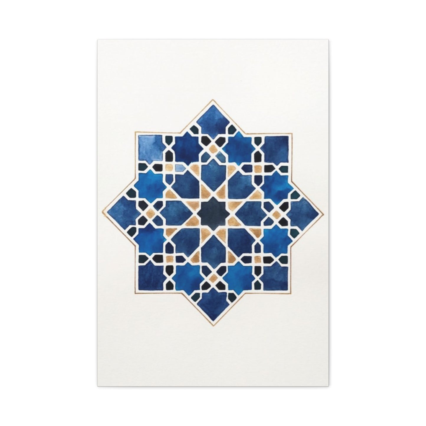 Blue Pattern Moroccan Wall Art & Canvas Prints