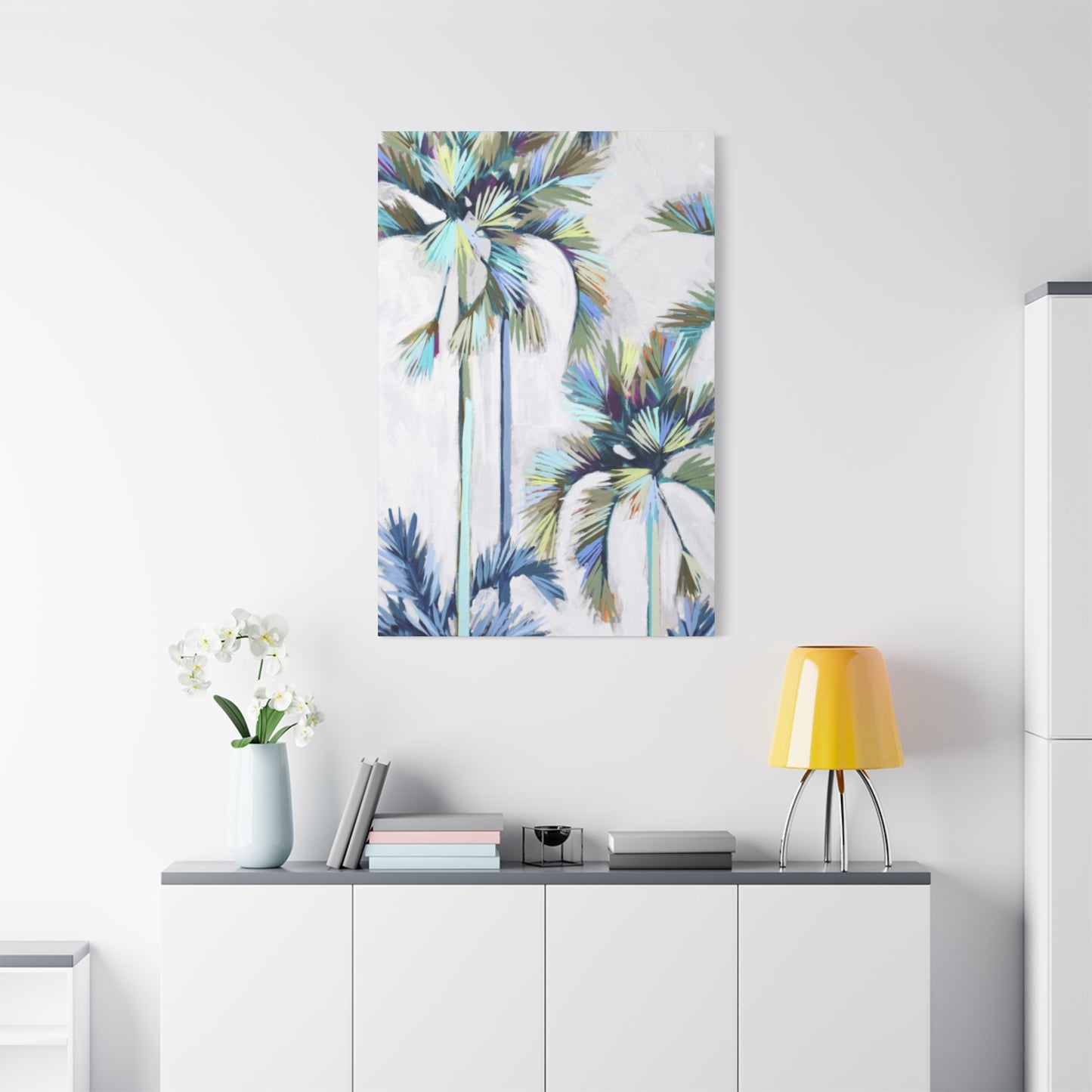 Negative Image Palm Tree Wall Art & Canvas Prints