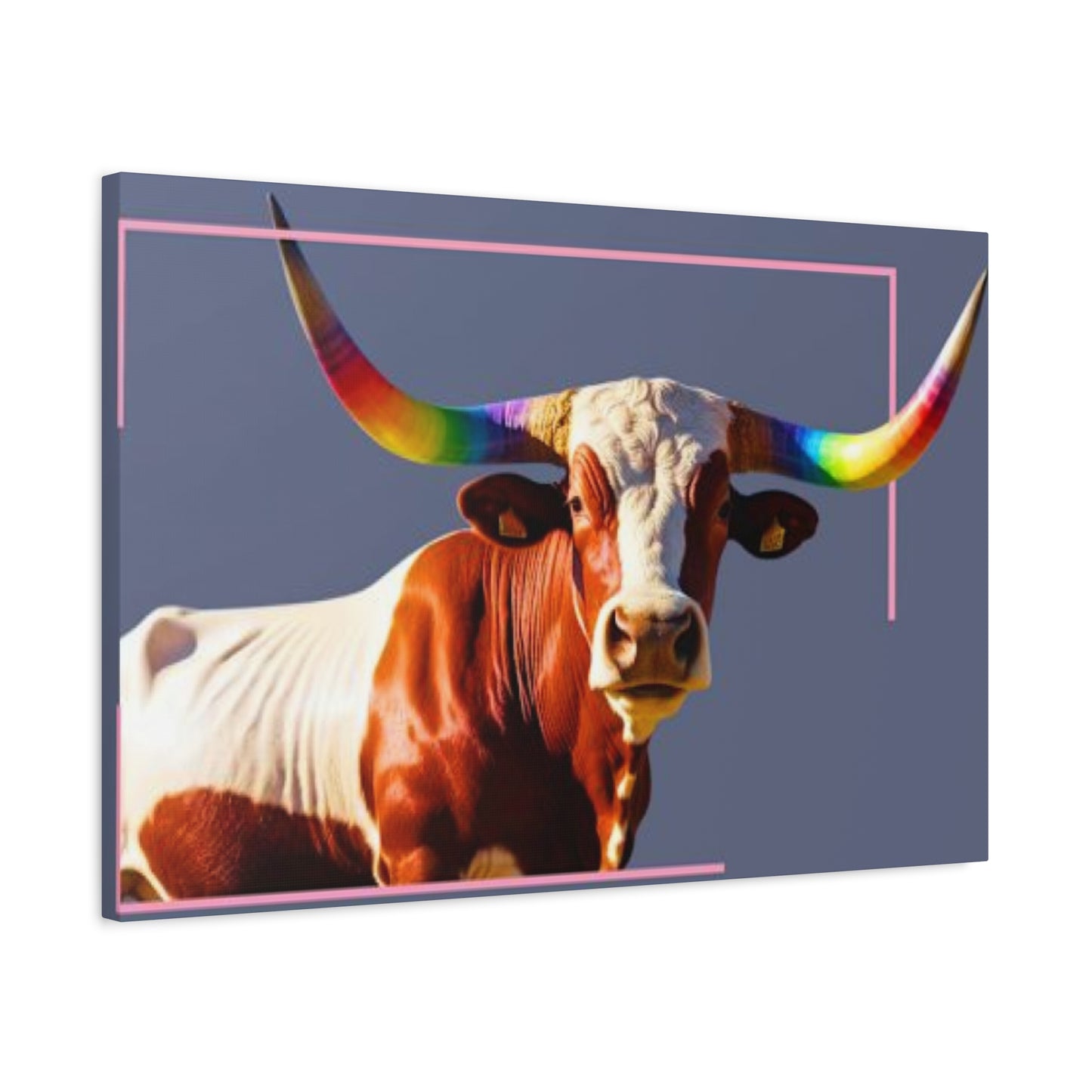 Colorful Long Horn Wall Art & Canvas Prints