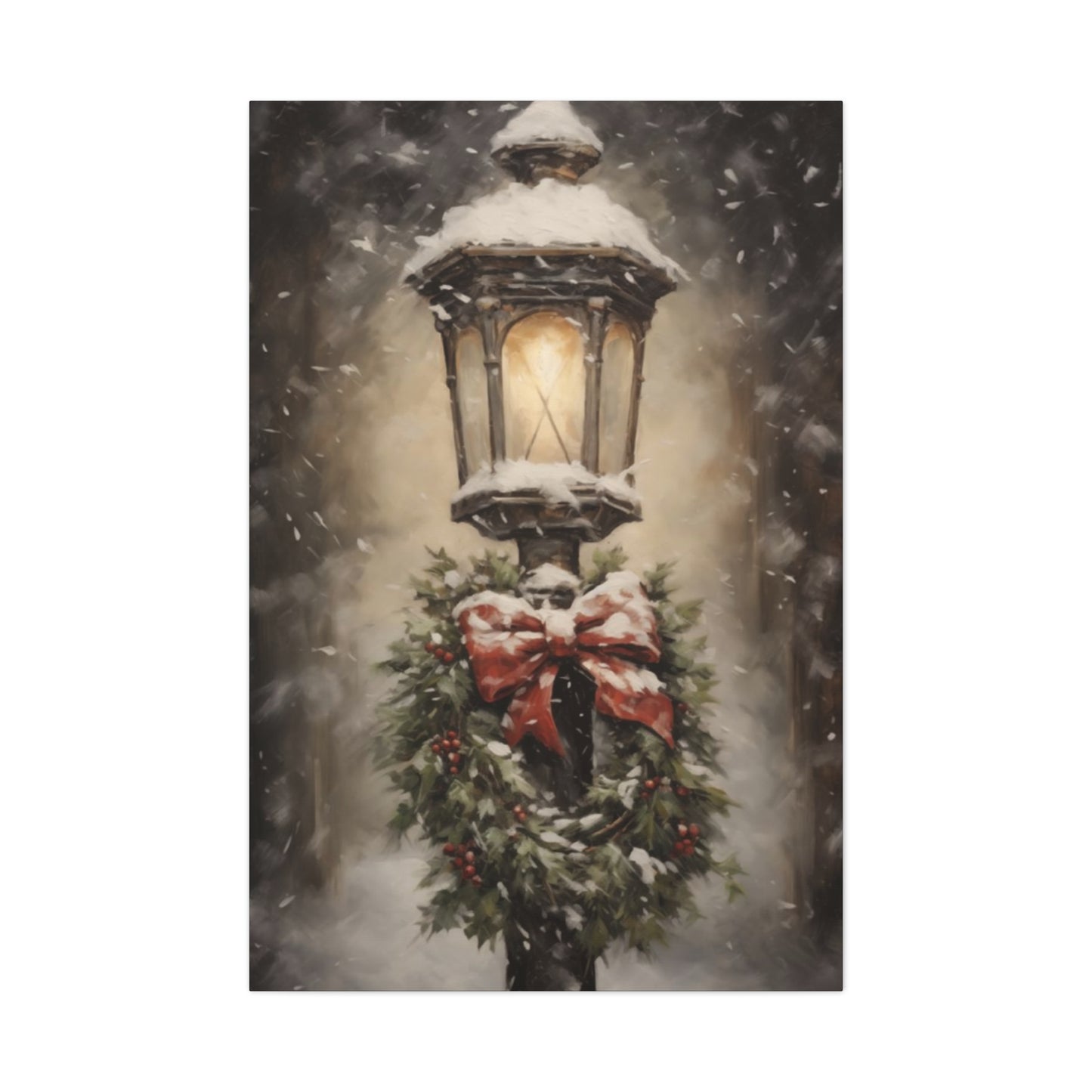 Light Pole in Winters Wall Art & Canvas Prints