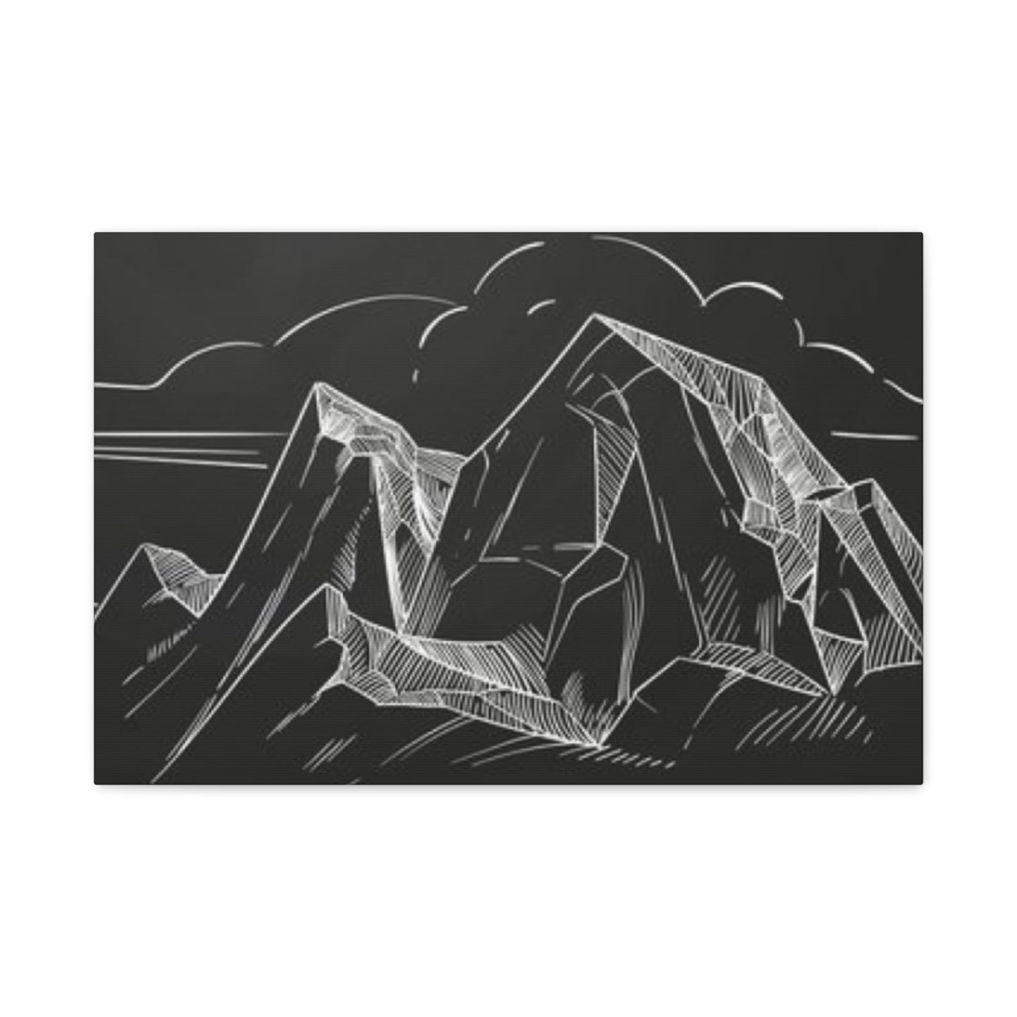 Mountain Chalkboard Wall Art & Canvas Prints