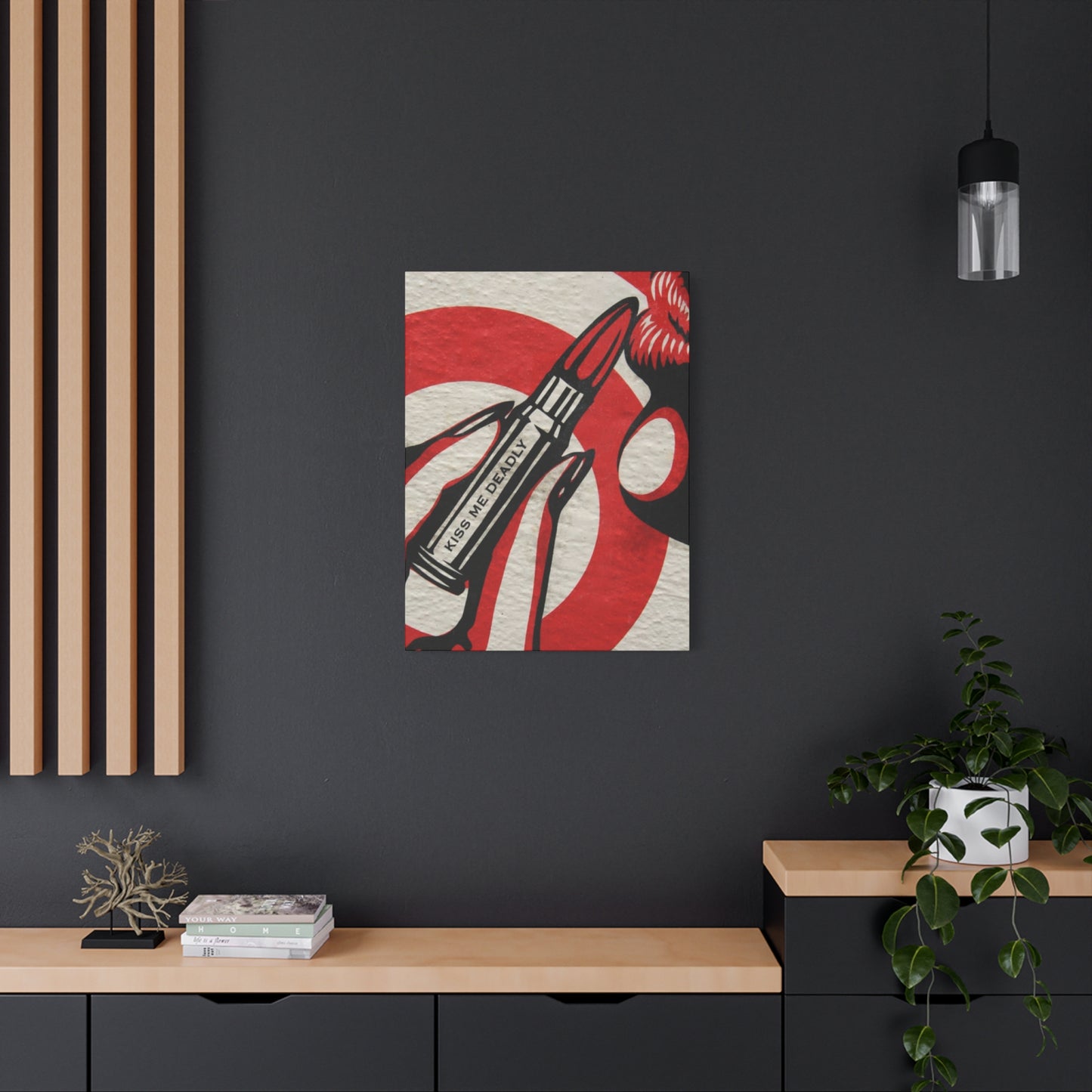 Kiss Me Deadly Lips Wall Art & Canvas Prints