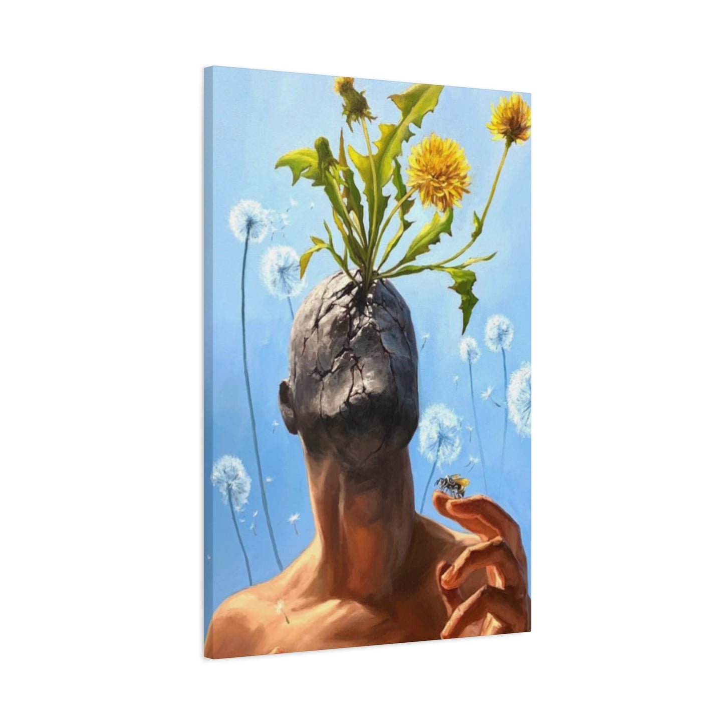 Plant In A Face Modernism Wall Art & Canvas Prints