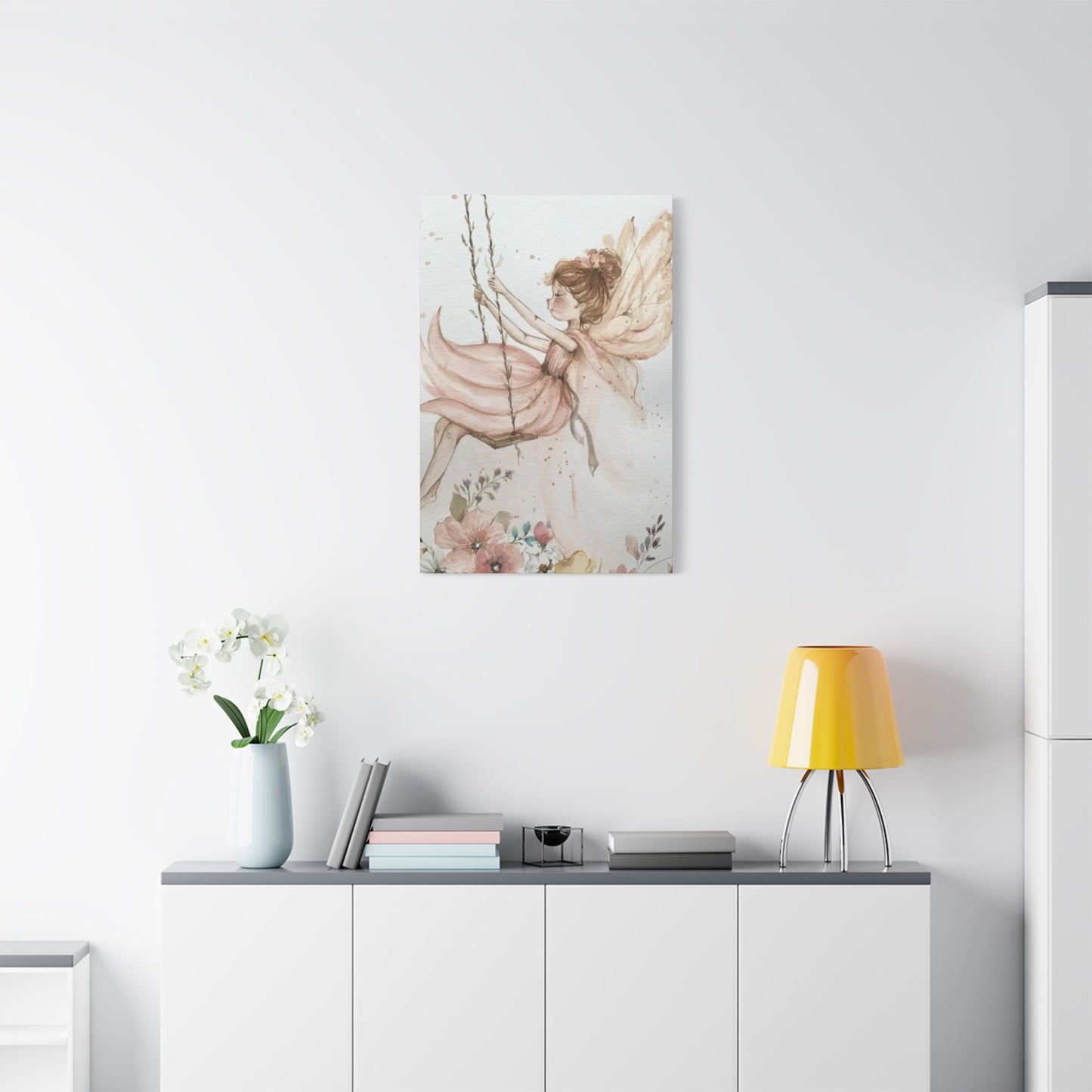 Girl Swing Fairies Wall Art & Canvas Prints