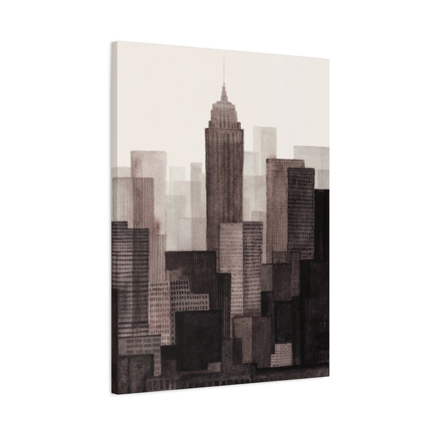 Black & White City Skyline NYC Skyline Wall Art & Canvas Prints