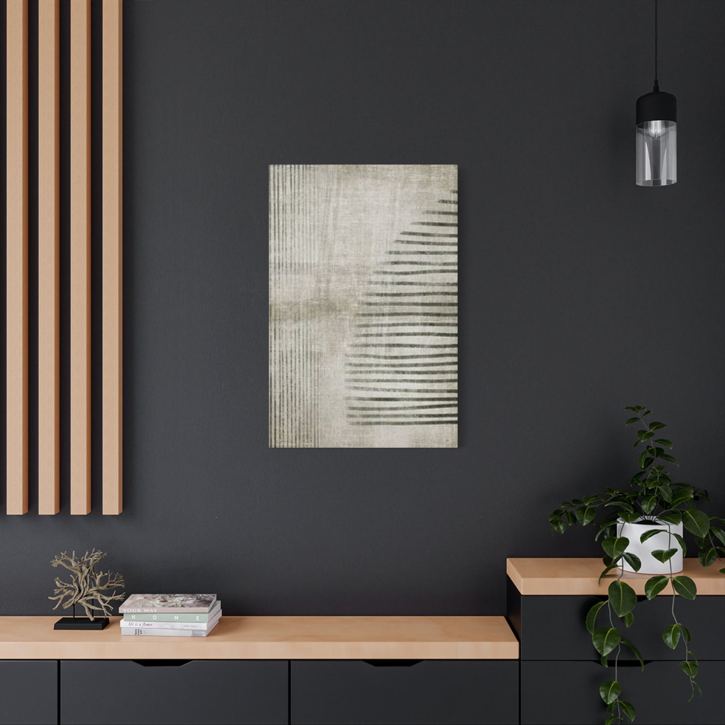 Beautiful Lines & Arcs Of Olive Green Wall Art & Canvas Prints