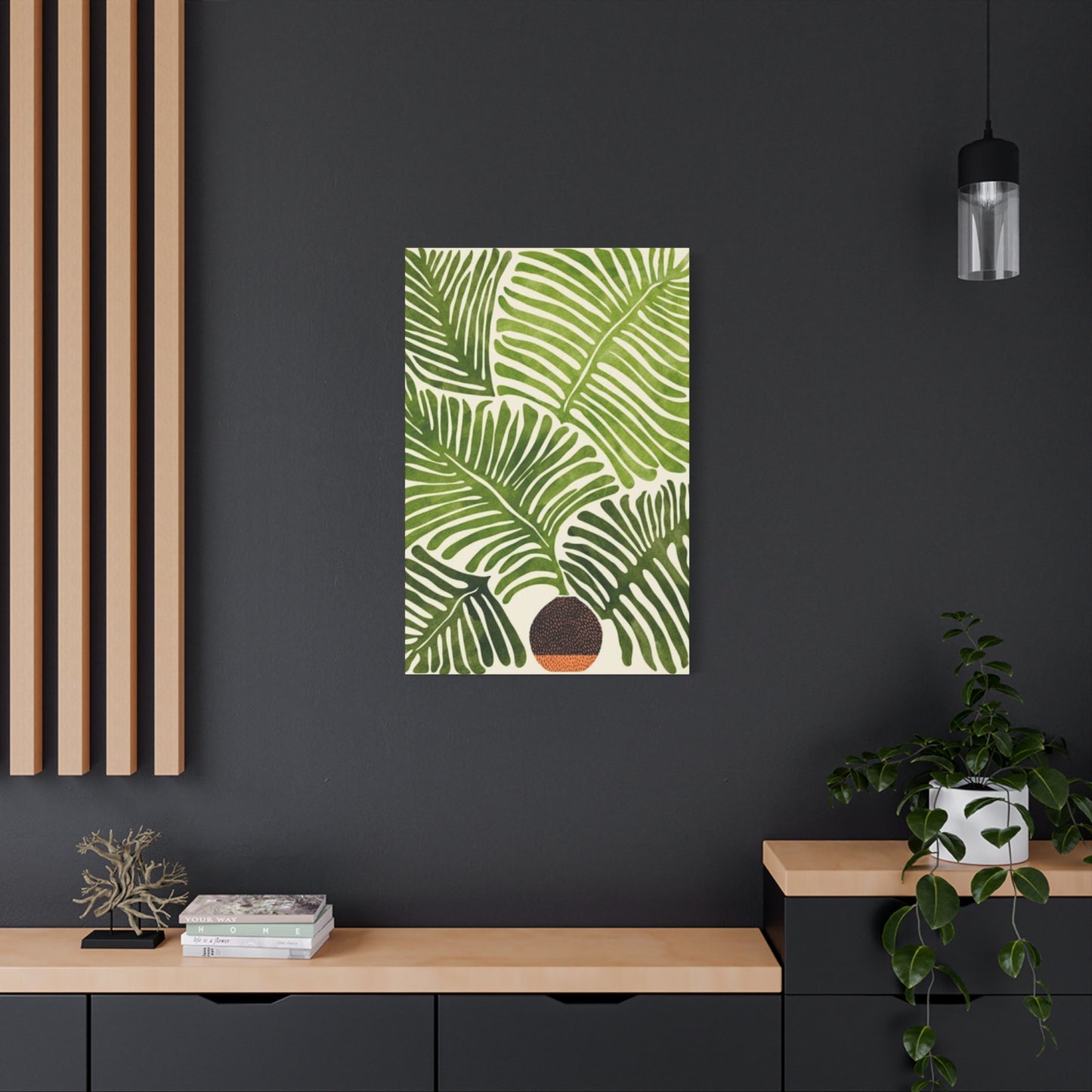 Beautiful Leaves Plant Olive Green Wall Art & Canvas Prints