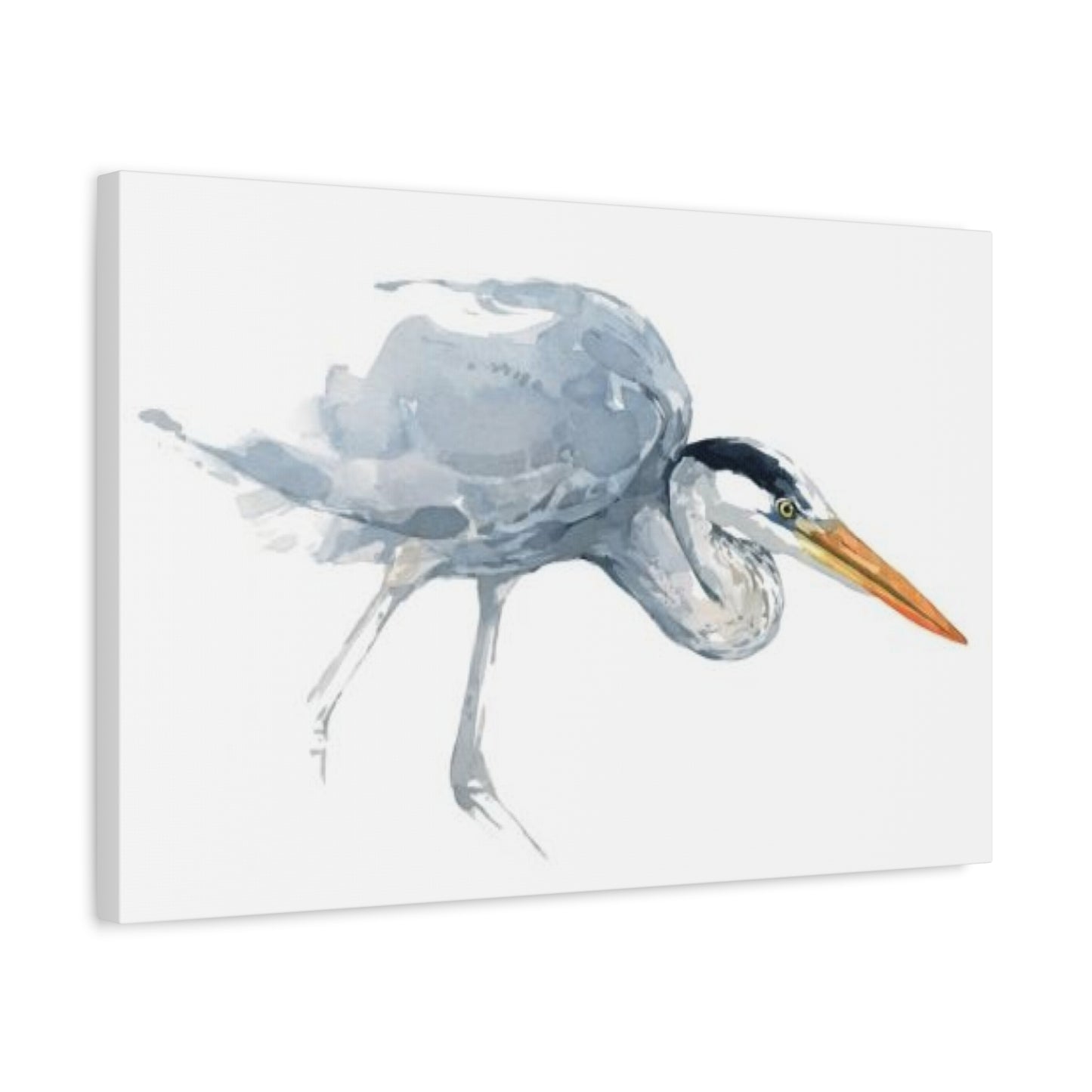 White Heron Painting Wall Art & Canvas Prints