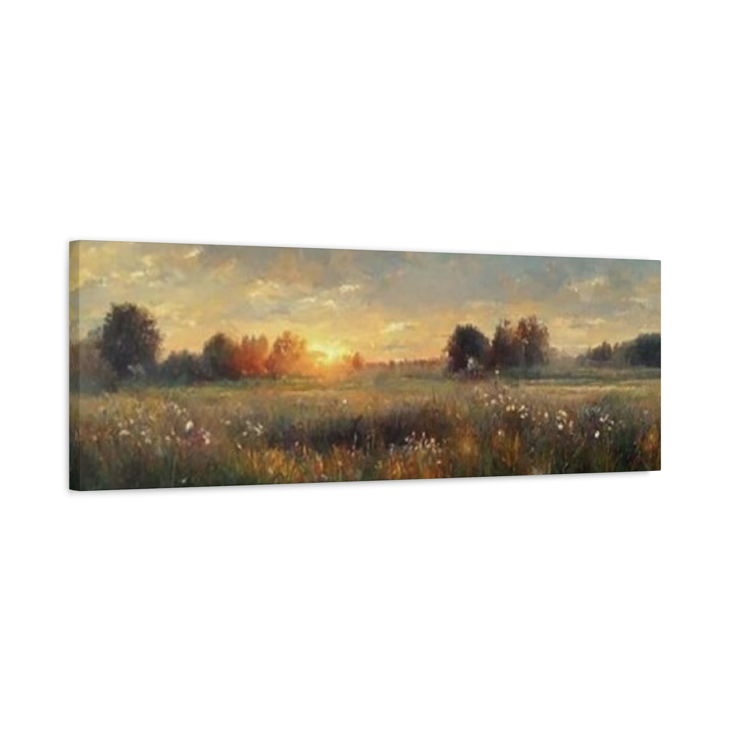 Sunrise In Lush Green Wildlife Panoramas Wall Art & Canvas Prints