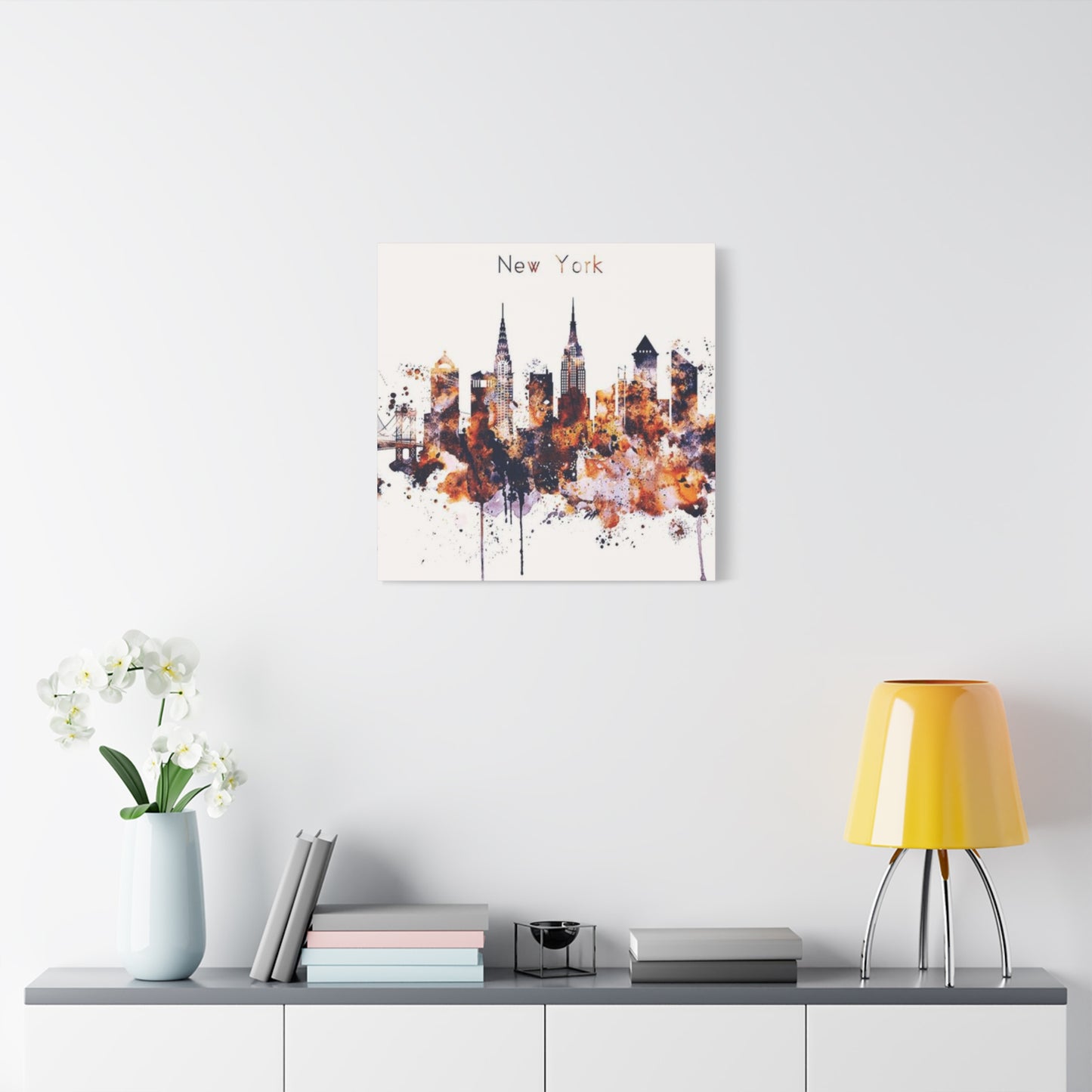 New York Skylines Drawing Wall Art & Canvas Prints