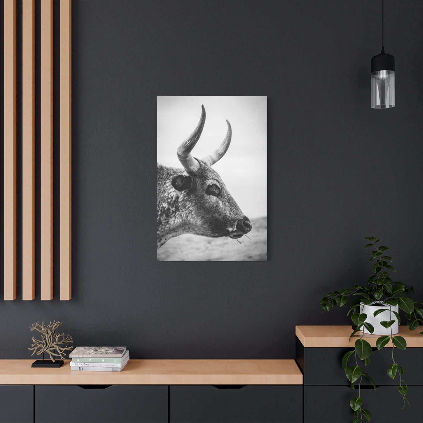 Wild Bull Curvy Longhorn Wall Art & Canvas Prints