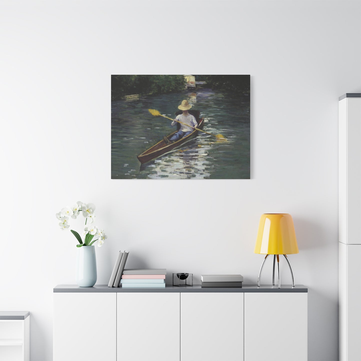 Gustav Kayaking Painting Wall Art & Canvas Prints