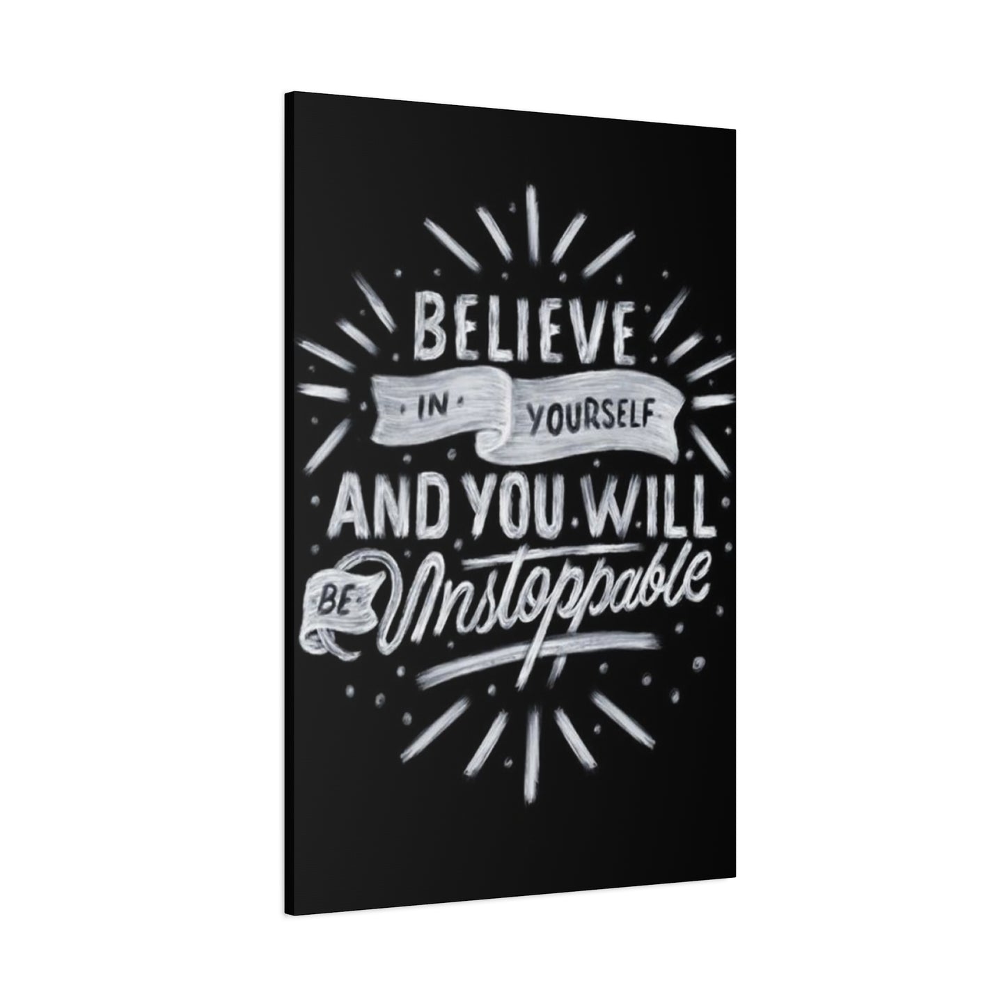 Motivation Quote Chalkboard Wall Art & Canvas Prints