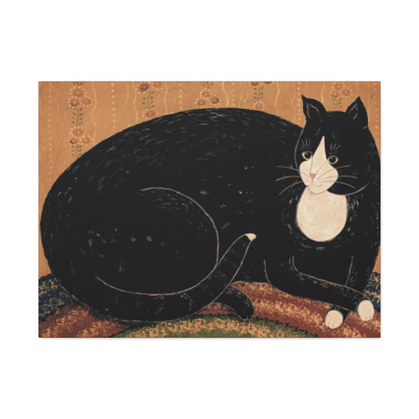 Black Fat Cat Kimble Warren Wall Art & Canvas Prints