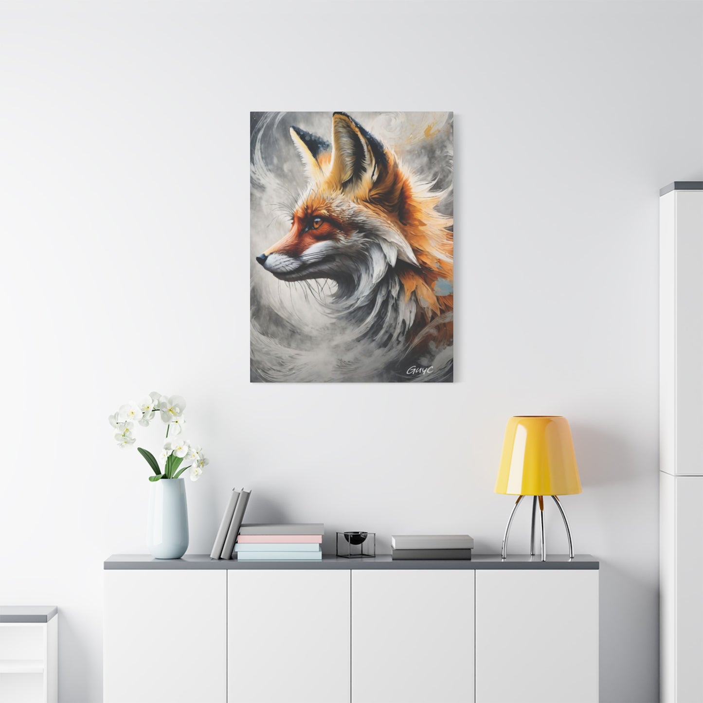 The Red Abstract Fox Wall Art & Canvas Prints