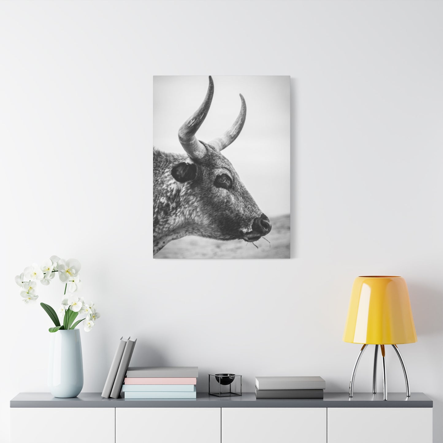 Wild Bull Curvy Longhorn Wall Art & Canvas Prints