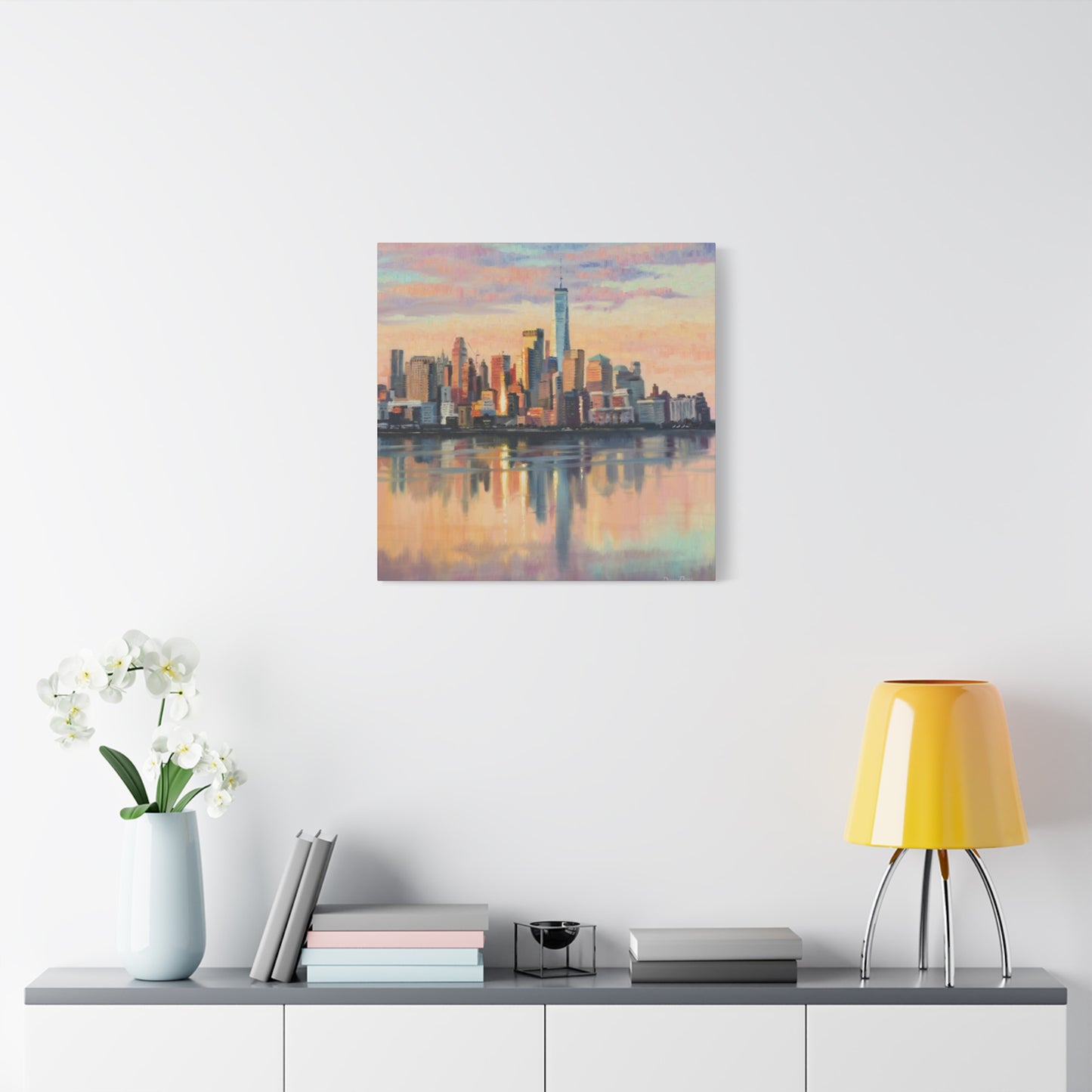 Skyline View From Sea NYC Skylines Wall Art & Canvas Prints