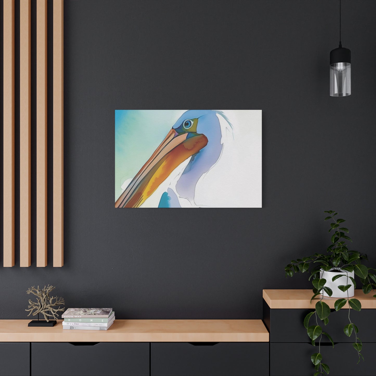 Pelican Colorful Painting Wall Art & Canvas Prints