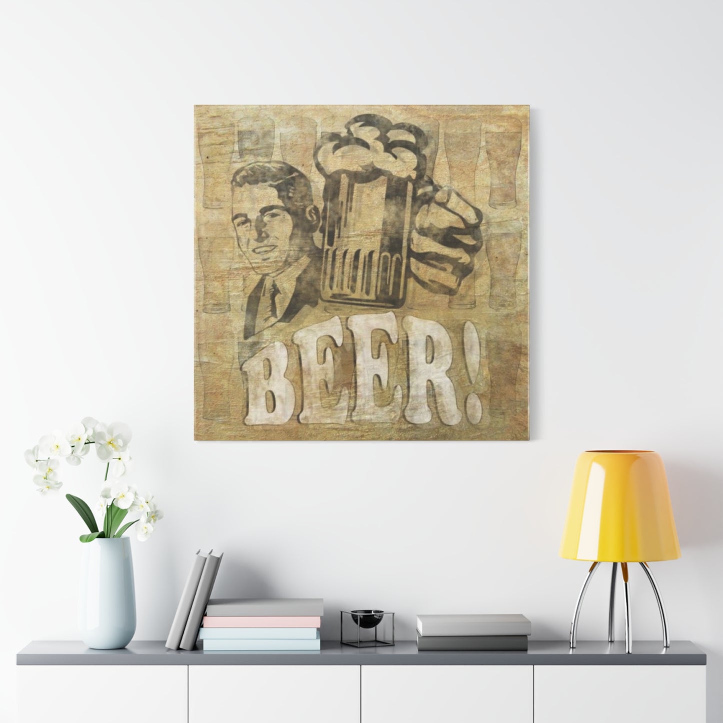 Beer Man Cave Decor Wall Art & Canvas Prints