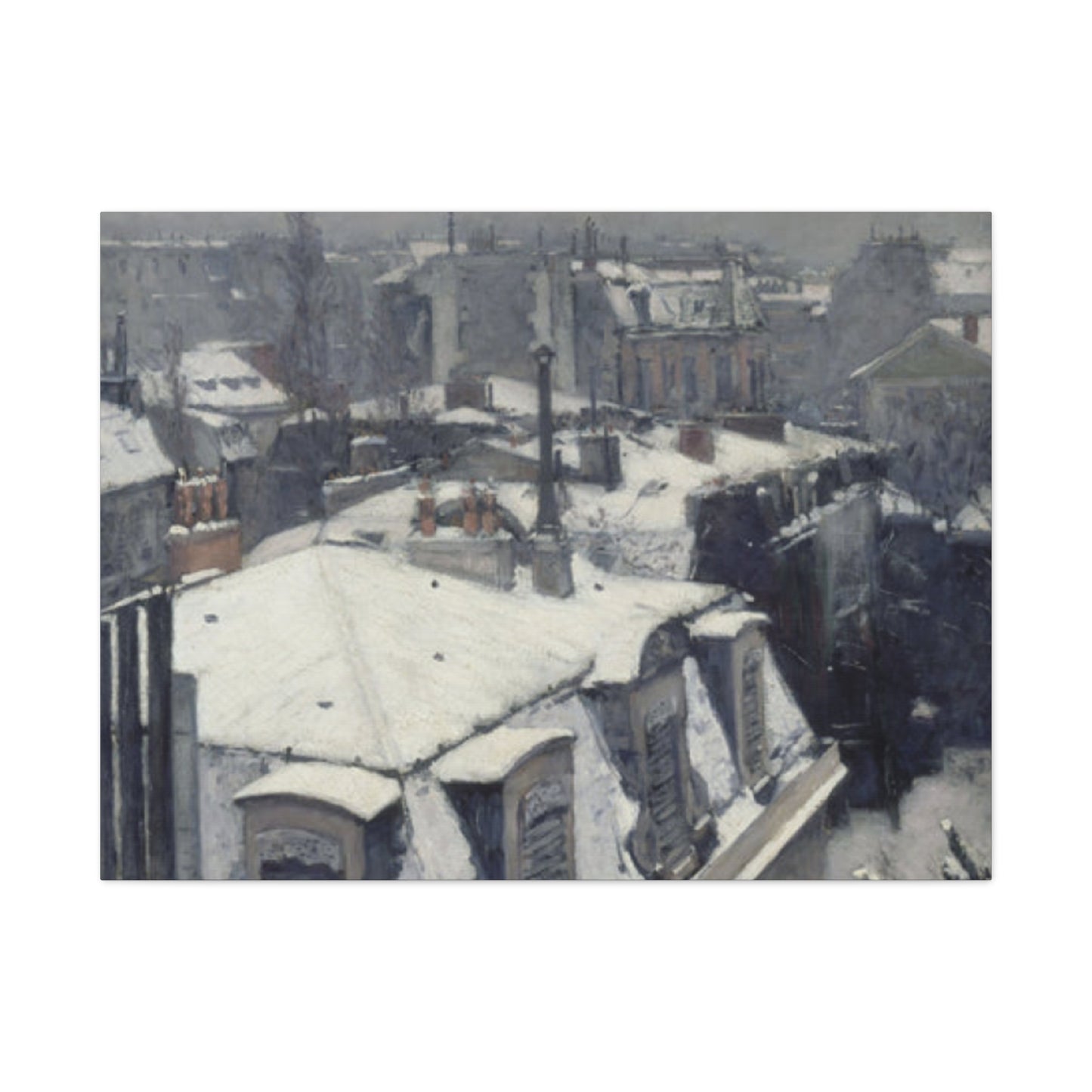 Gustav Snowfall Painting Wall Art & Canvas Prints