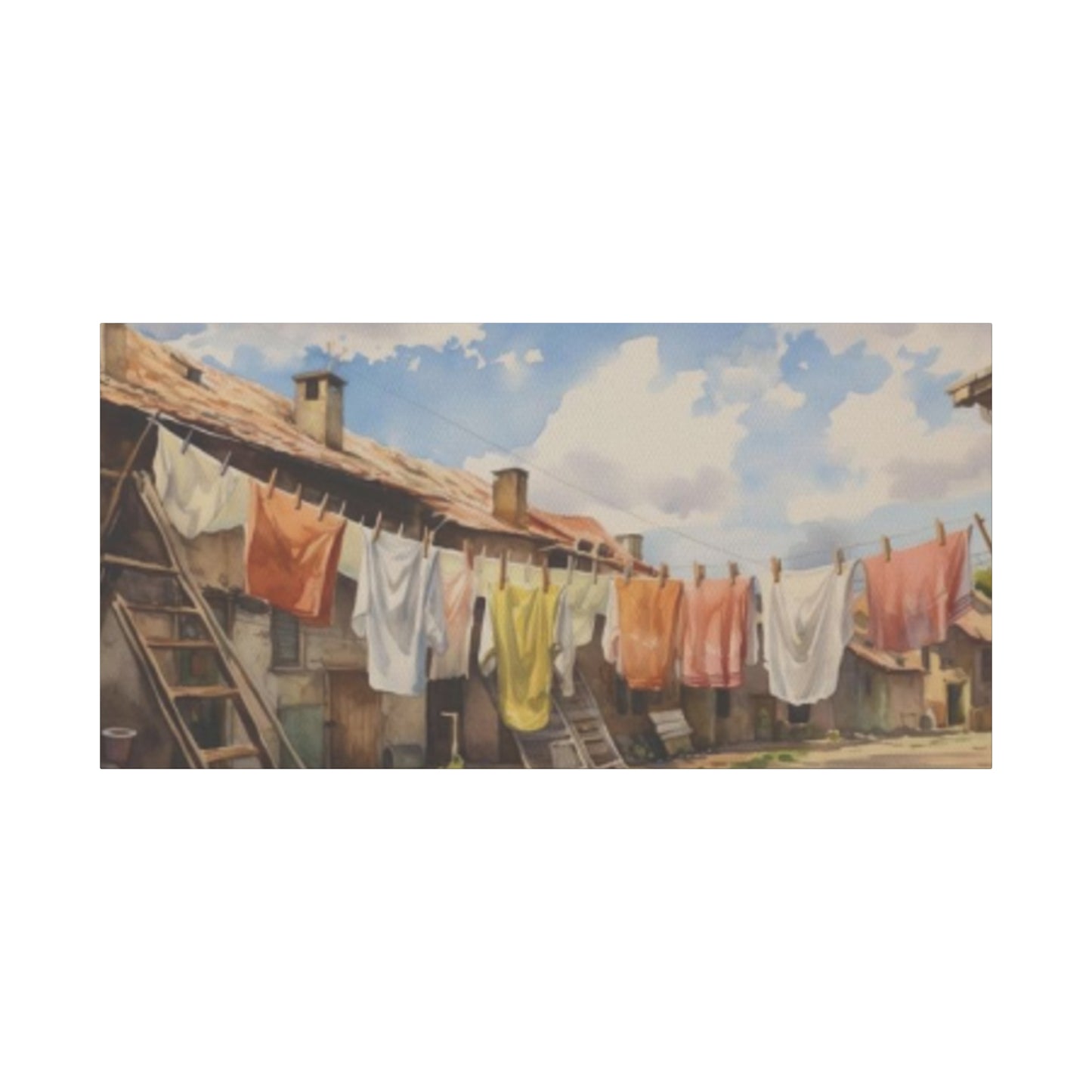 Hanging Clothes Panoramas Wall Art & Canvas Prints