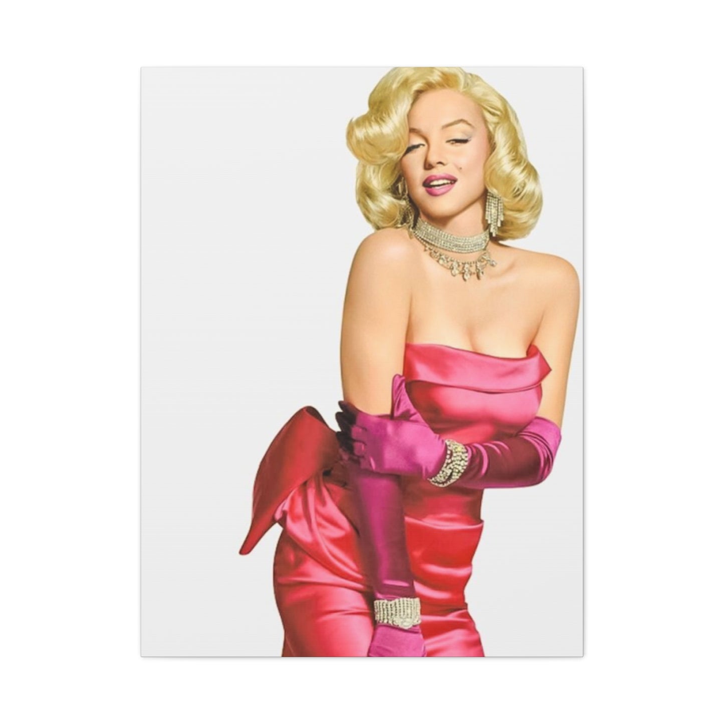 Beautiful Dress Of Marilyn Monroe Wall Art & Canvas Prints