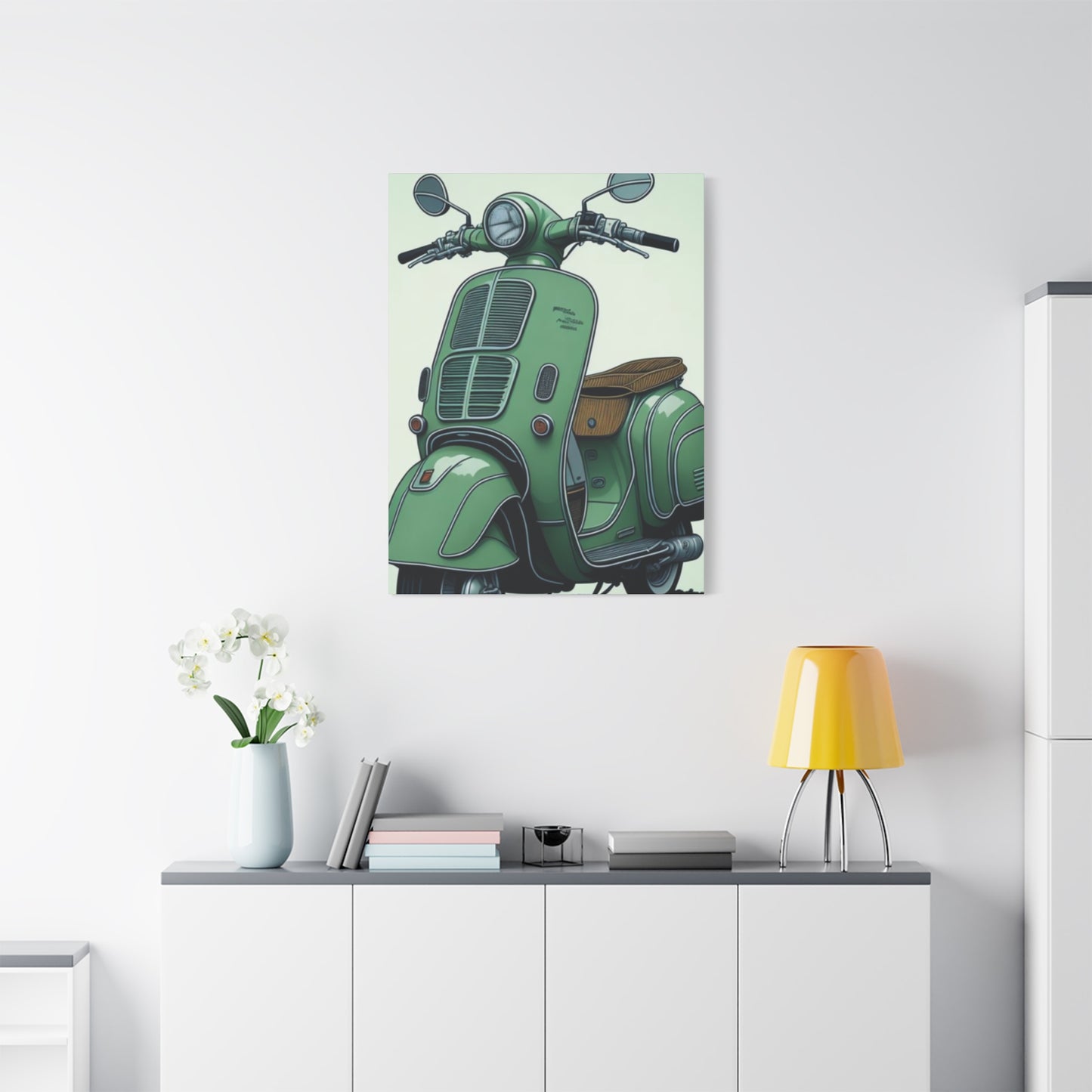 Jesper Scooter Poster Motorcycle Wall Art & Canvas Prints