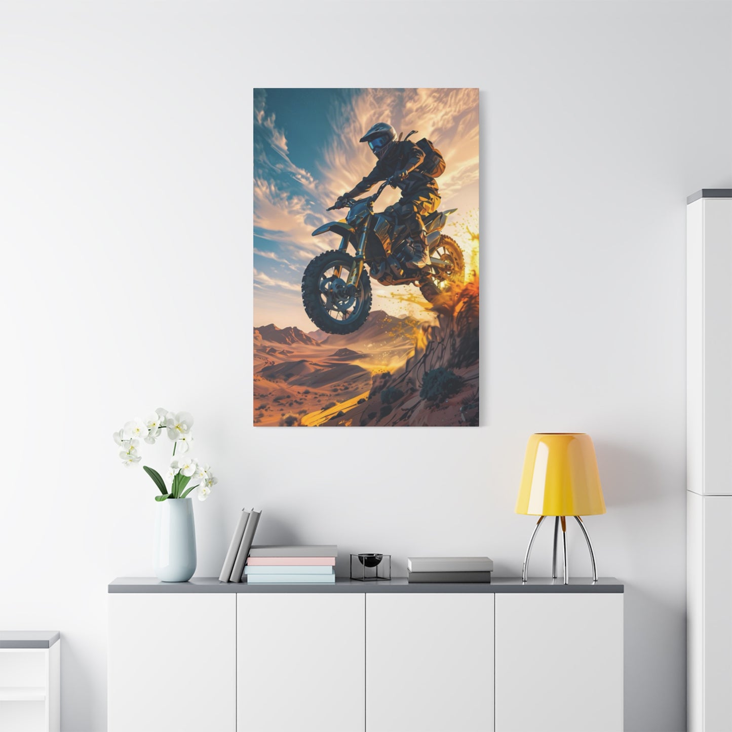 Bike Riding Motorcycle Wall Art & Canvas Prints