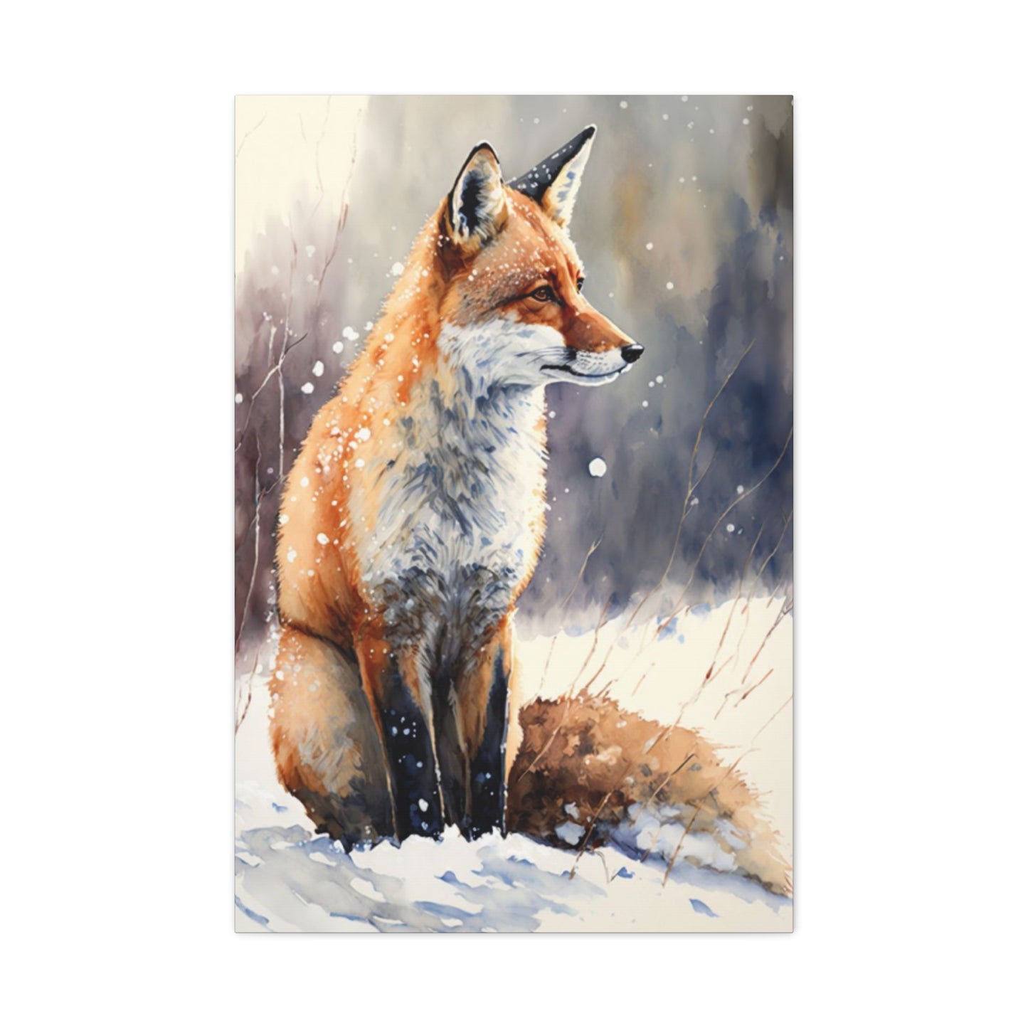 Snow Red Fox Wall Art & Canvas Prints