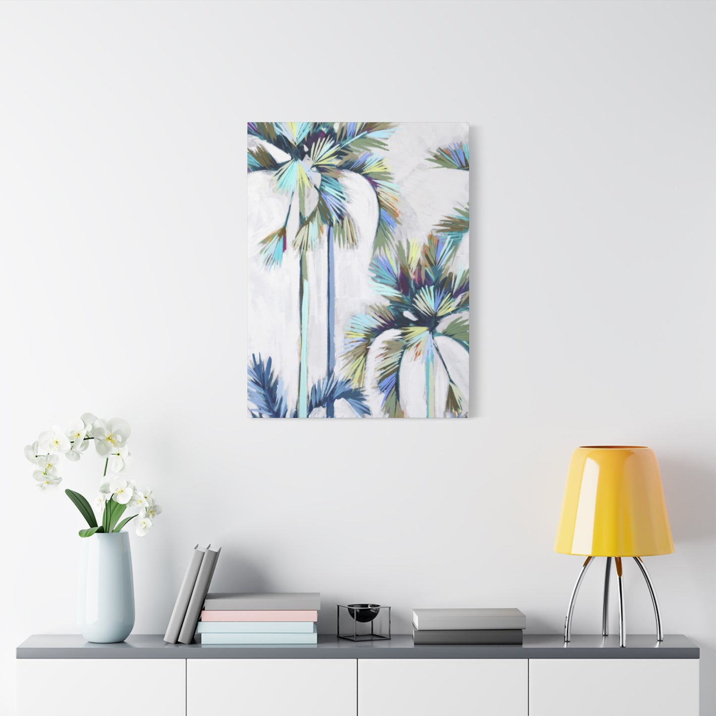 Negative Image Palm Tree Wall Art & Canvas Prints